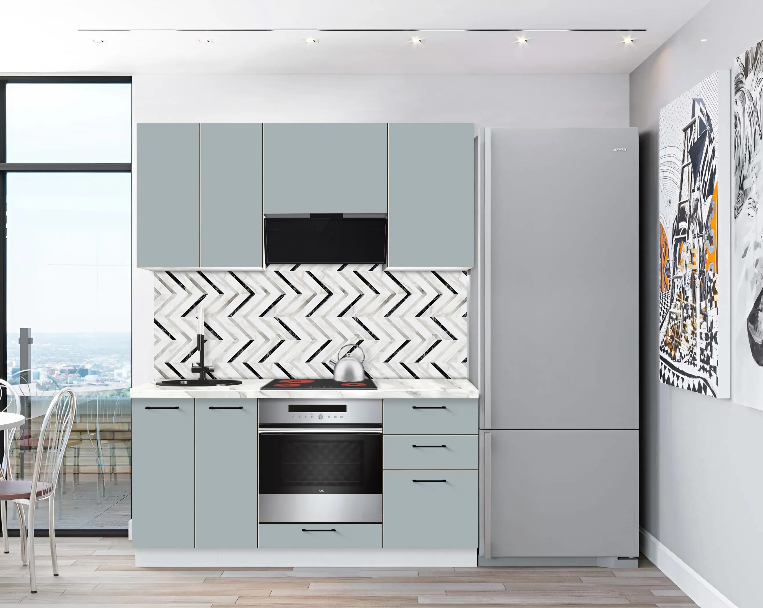 Модульная кухня Modern Bono 3 H68 1.6м