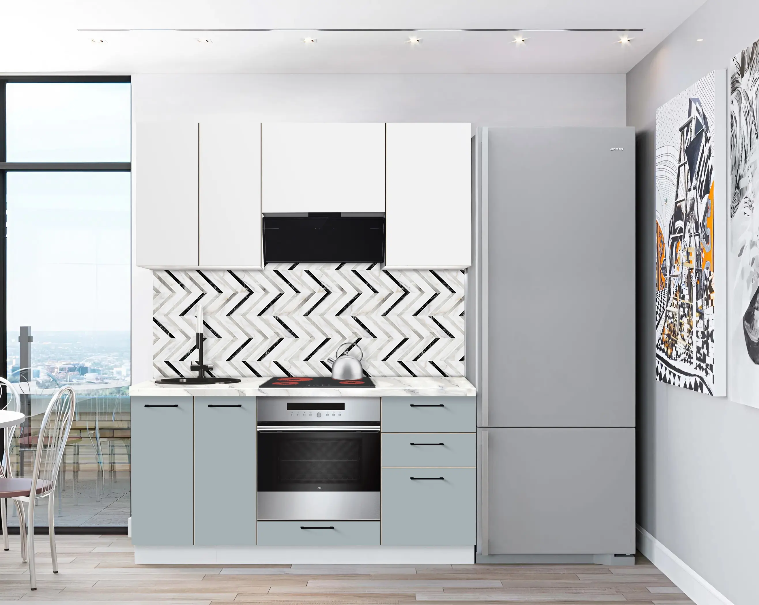 Модульная кухня Modern Bono 3 H68 1.6м