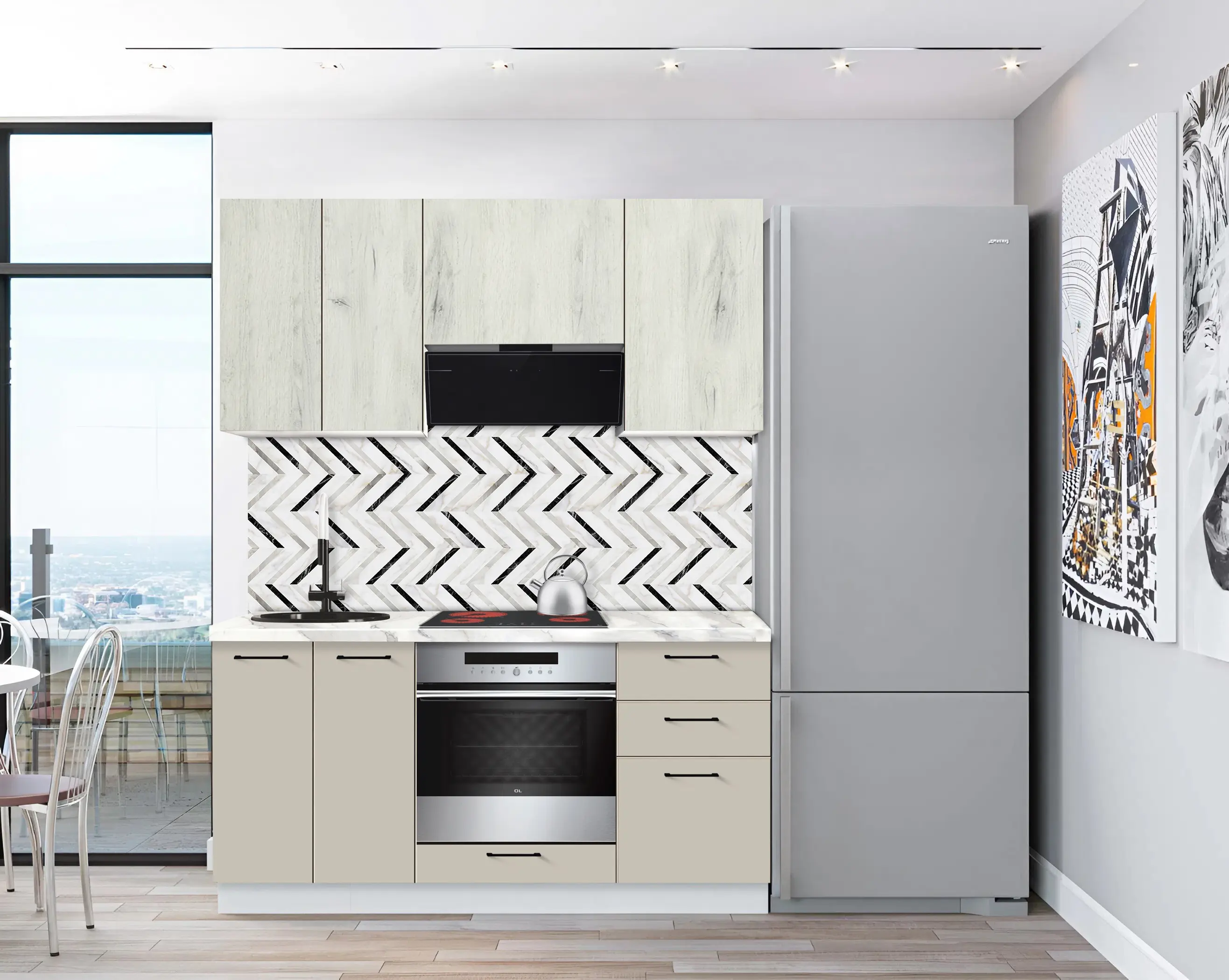 Модульная кухня Modern Bono 3 H68 1.6м