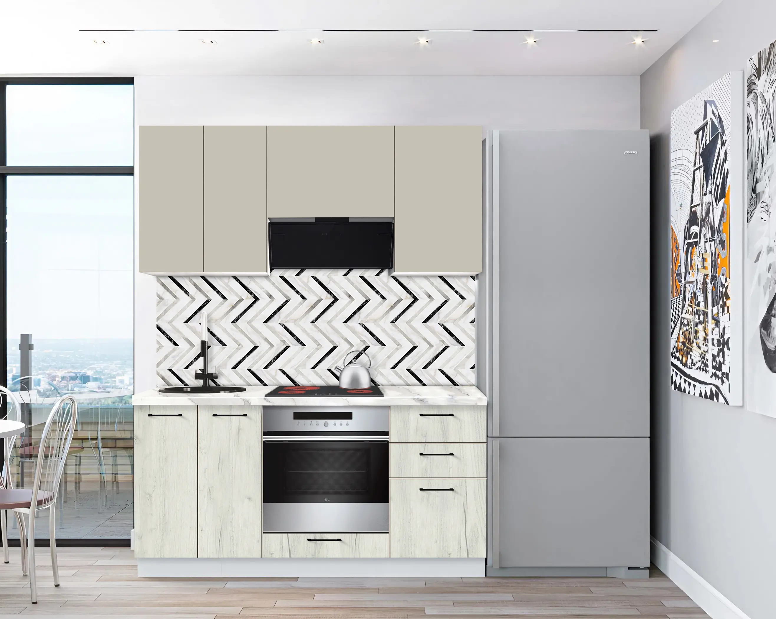 Модульная кухня Modern Bono 3 H68 1.6м