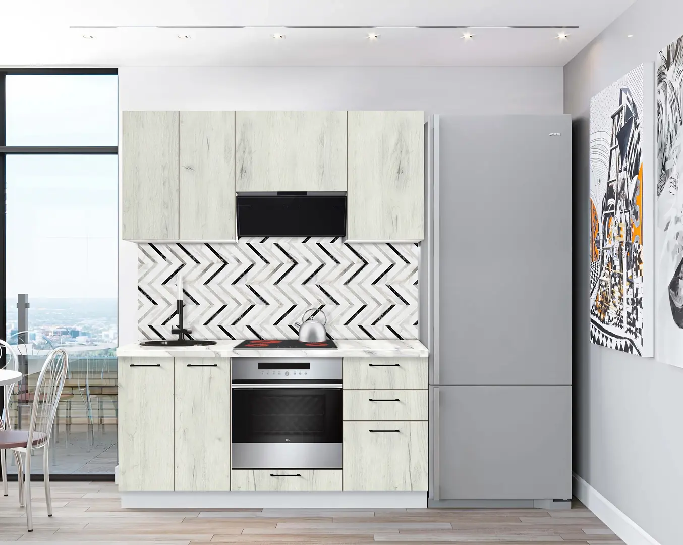 Модульная кухня Modern Bono 3 H68 1.6м