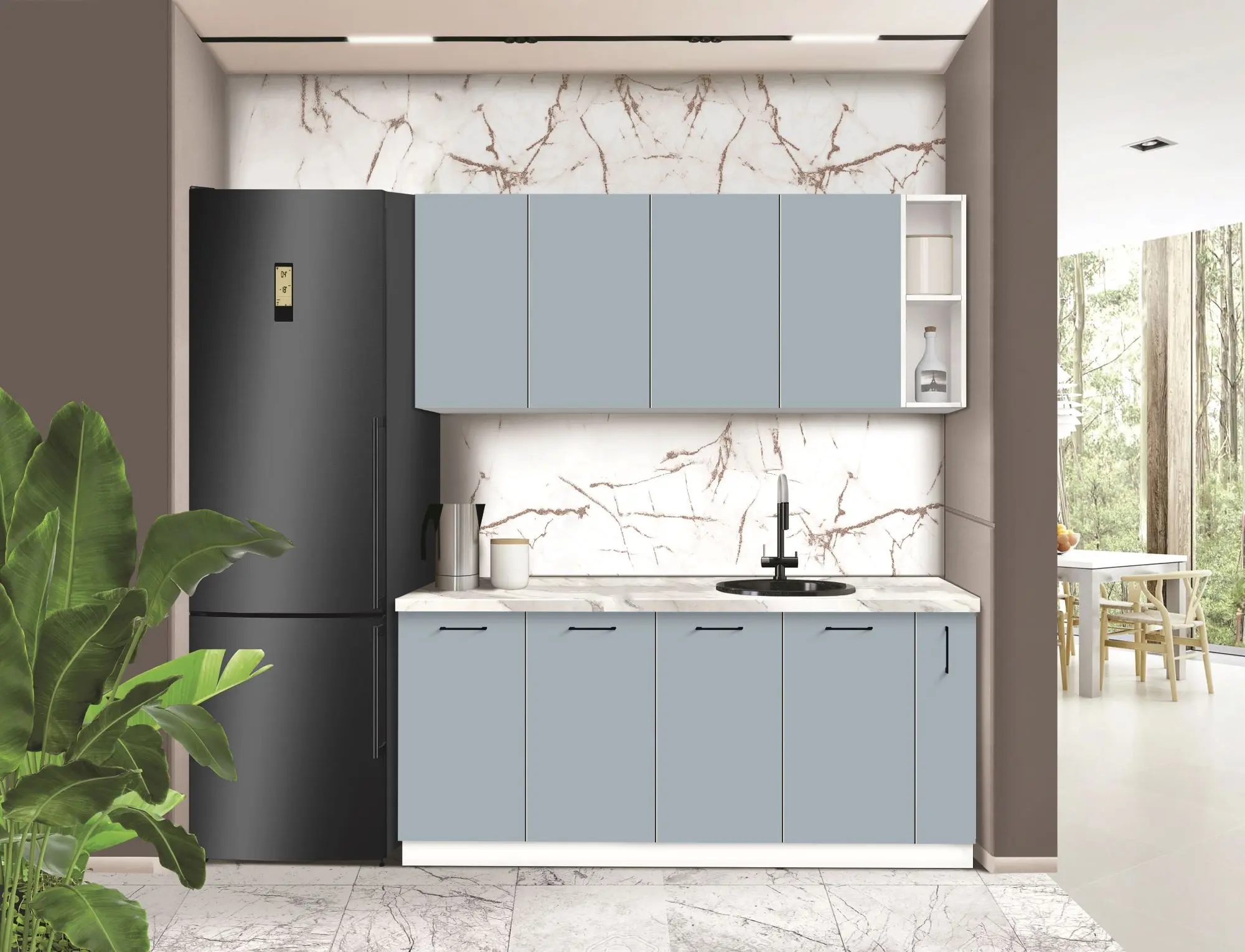 Bucatarie modulara Modern Bono 3 H68 1.8m