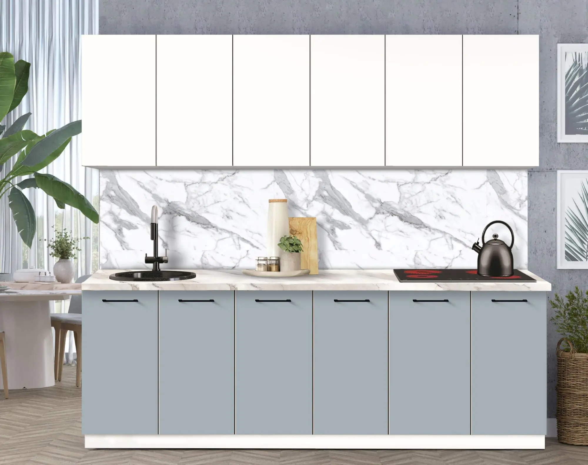 Bucatarie modulara Modern Bono 3 H68 2.4m