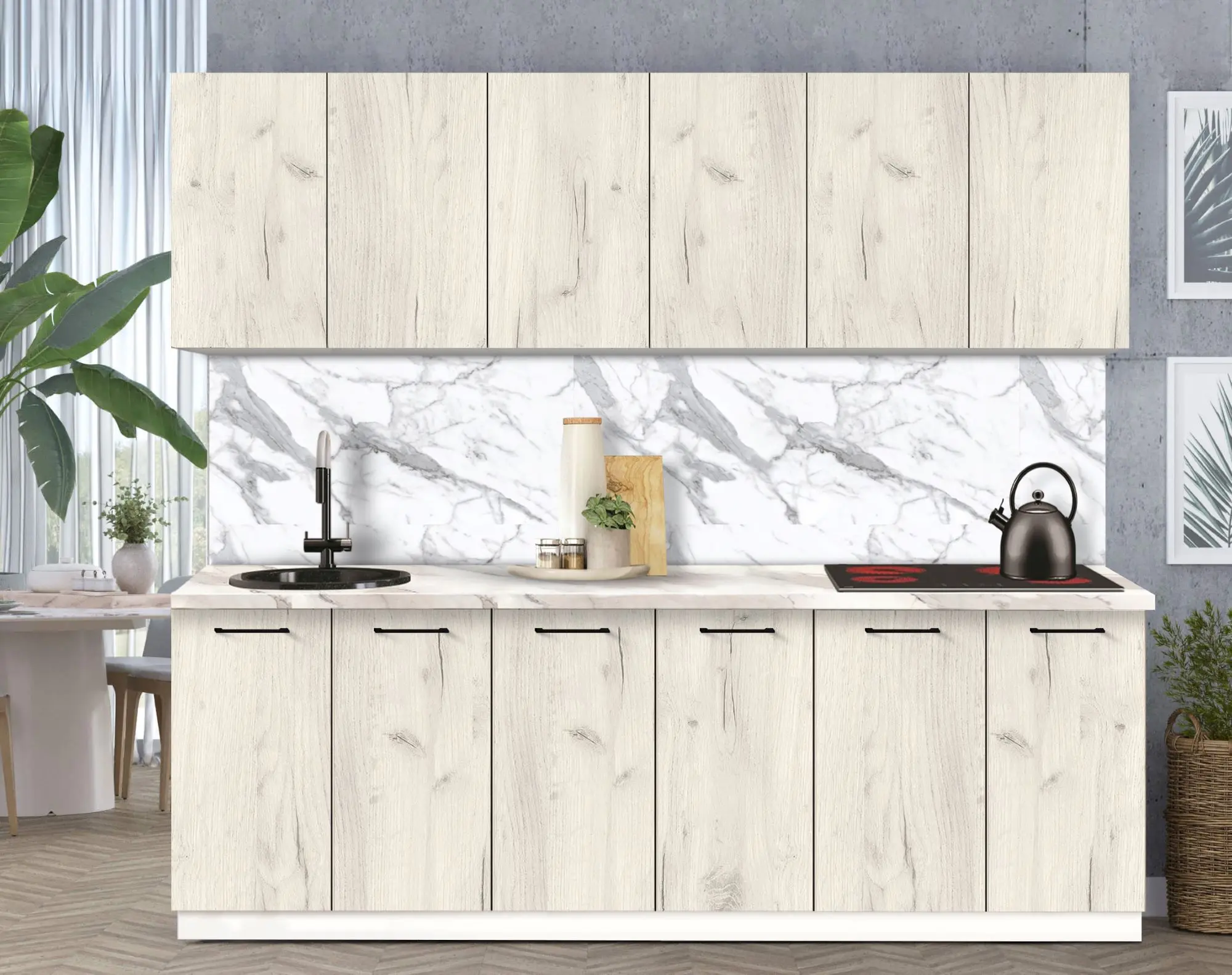 Bucatarie modulara Modern Bono 3 H68 2.4m