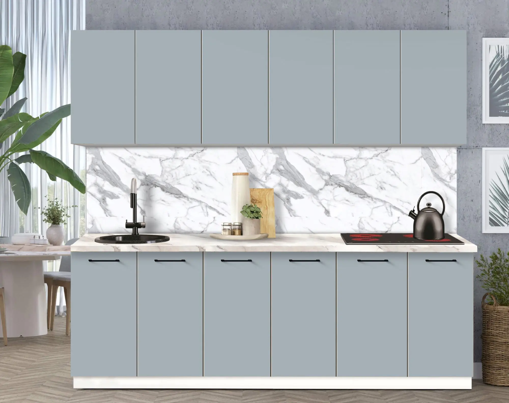 Bucatarie modulara Modern Bono 3 H68 2.4m