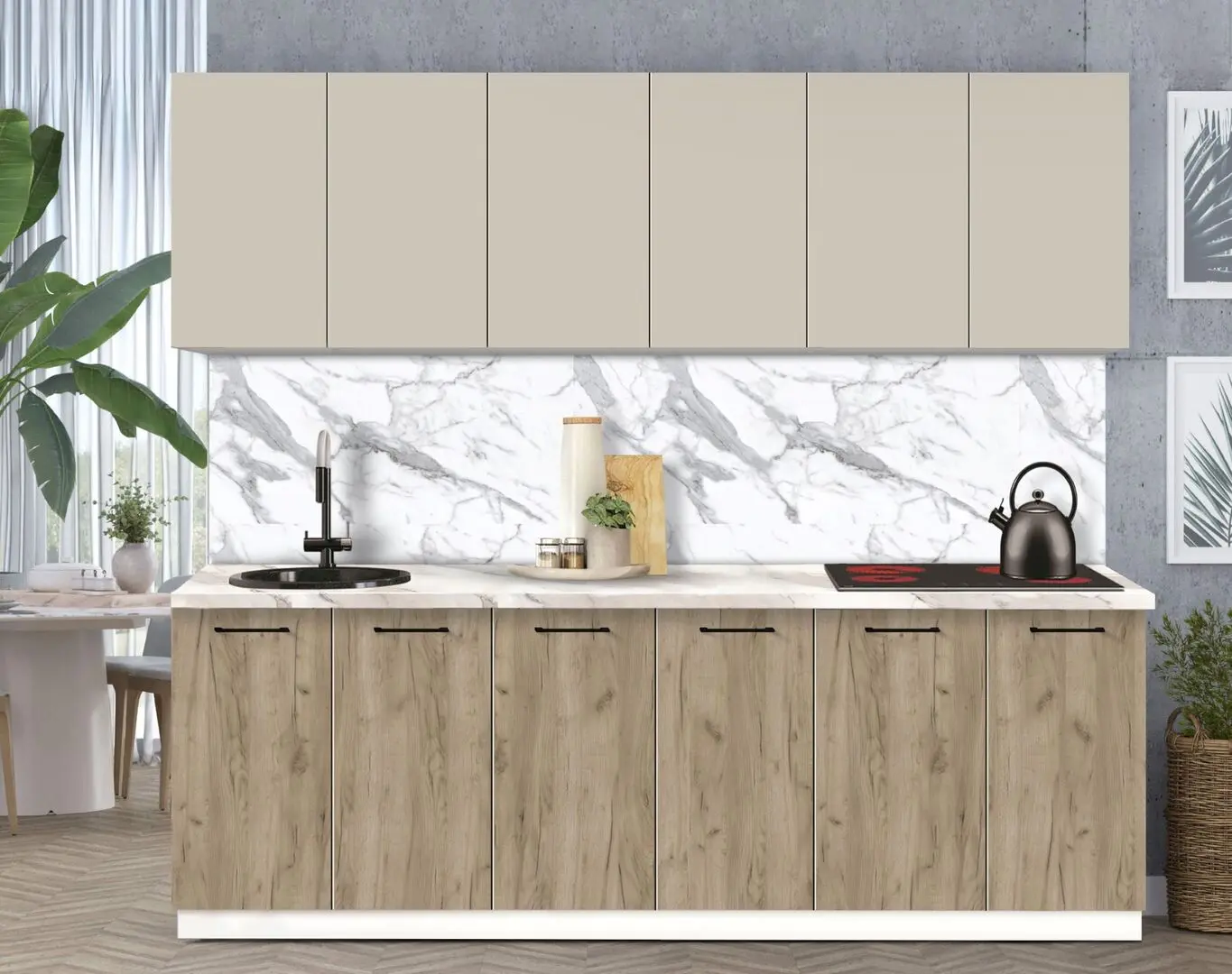 Bucatarie modulara Modern Bono 3 H68 2.4m