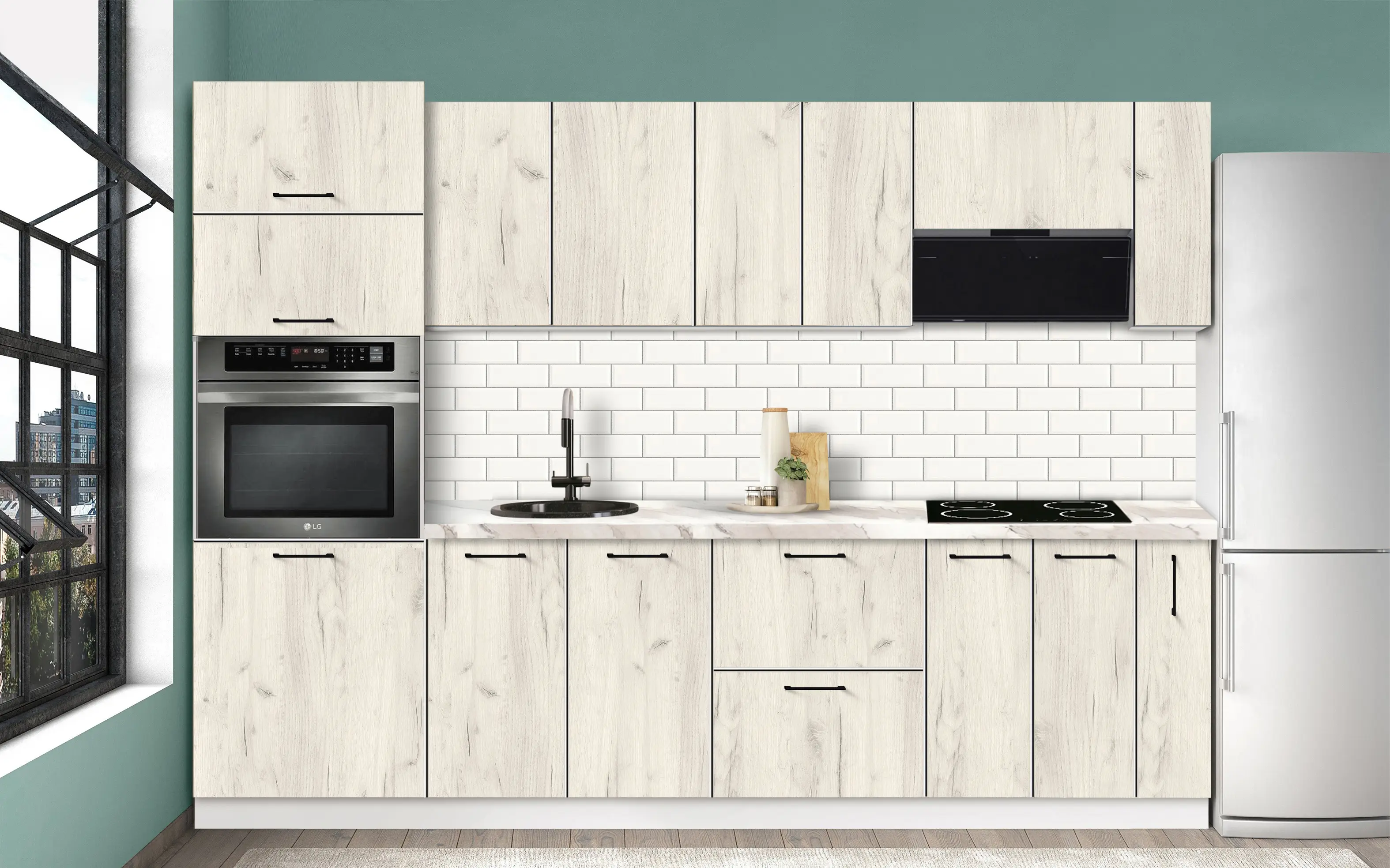 Модульная кухня Modern Bono 3 H68 2.8m