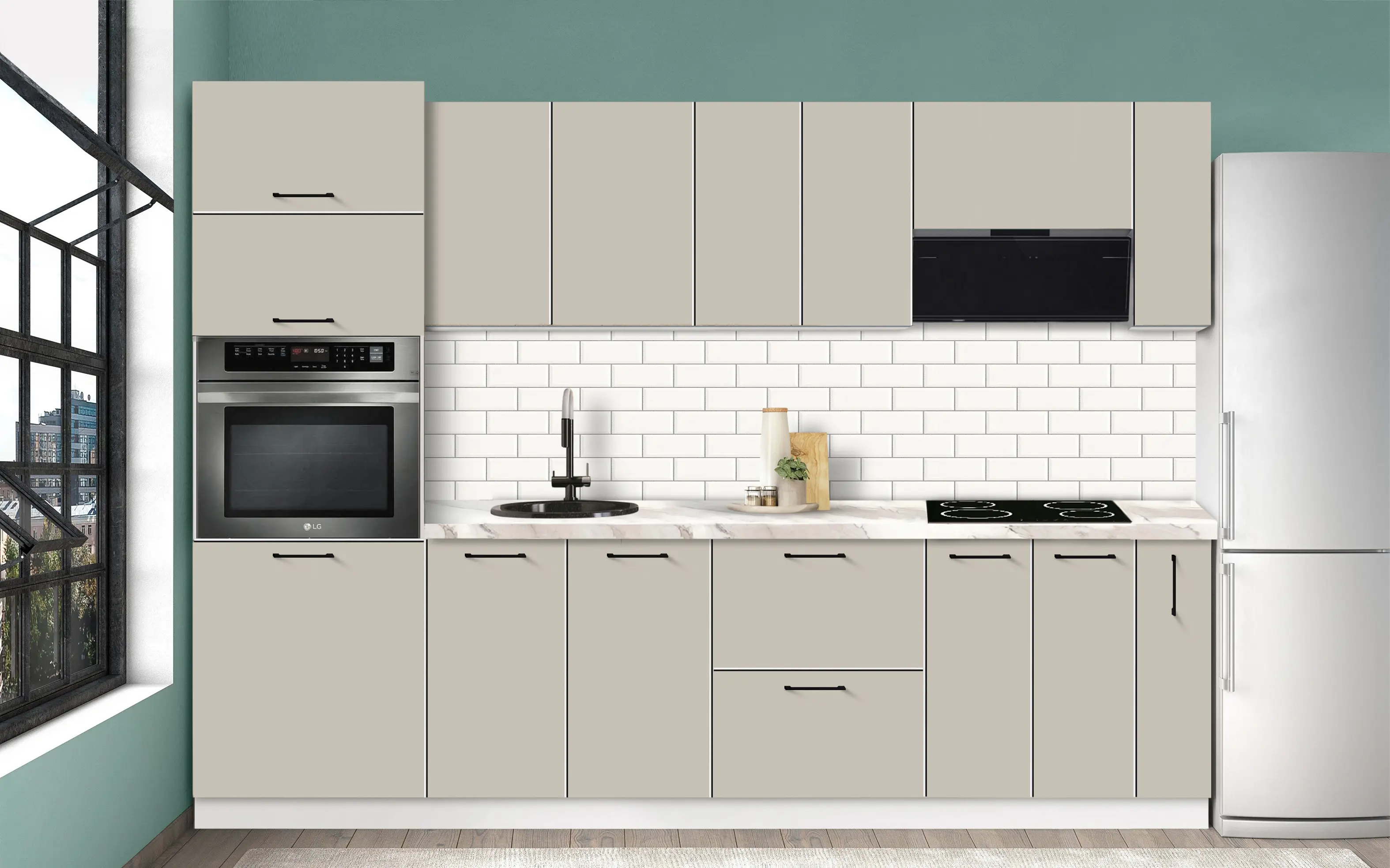 Модульная кухня Modern Bono 3 H68 2.8m