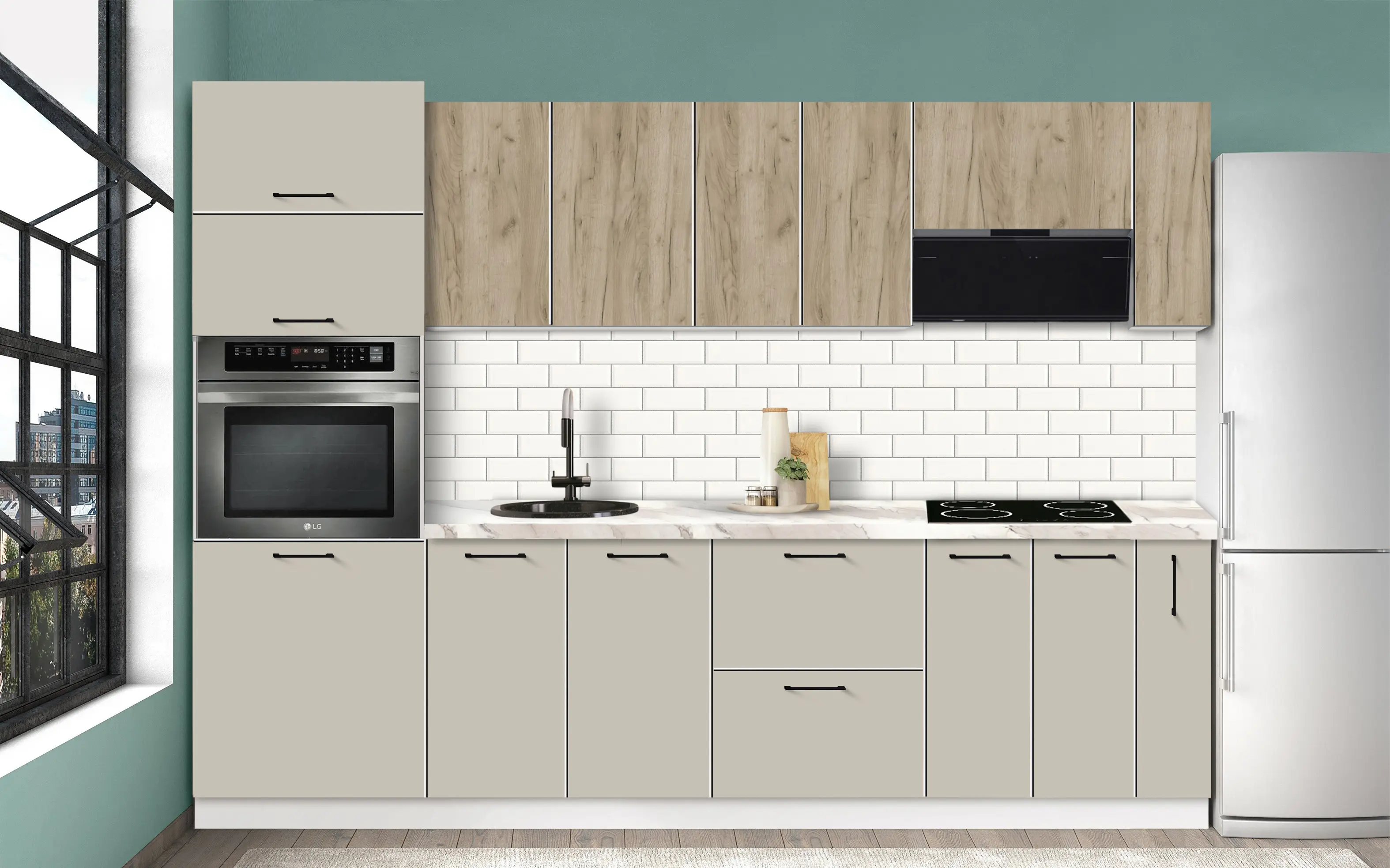 Модульная кухня Modern Bono 3 H68 2.8m