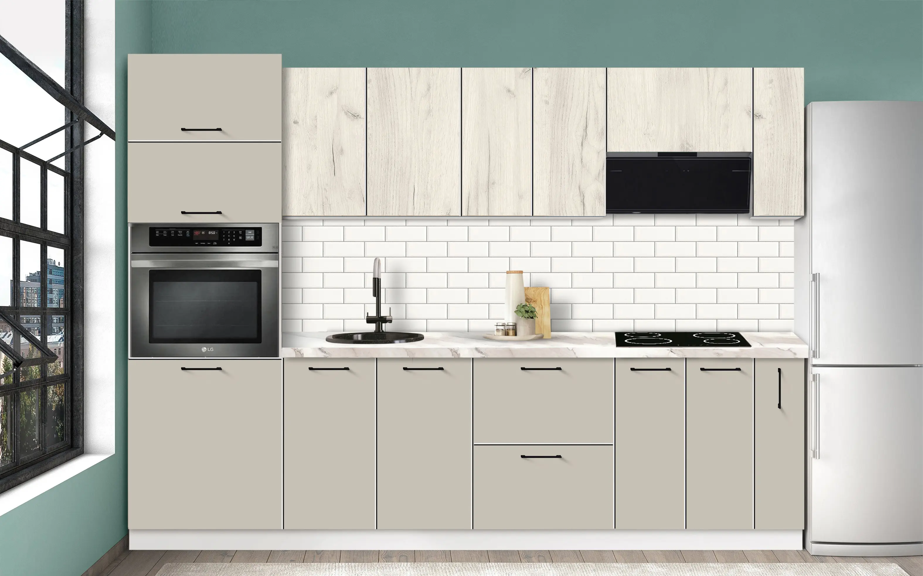 Модульная кухня Modern Bono 3 H68 2.8m