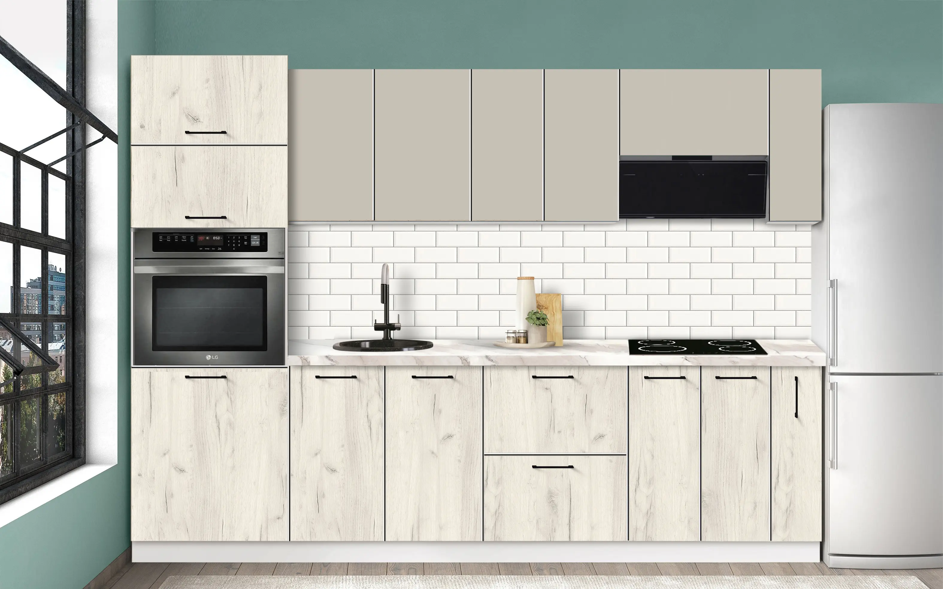 Модульная кухня Modern Bono 3 H68 2.8m