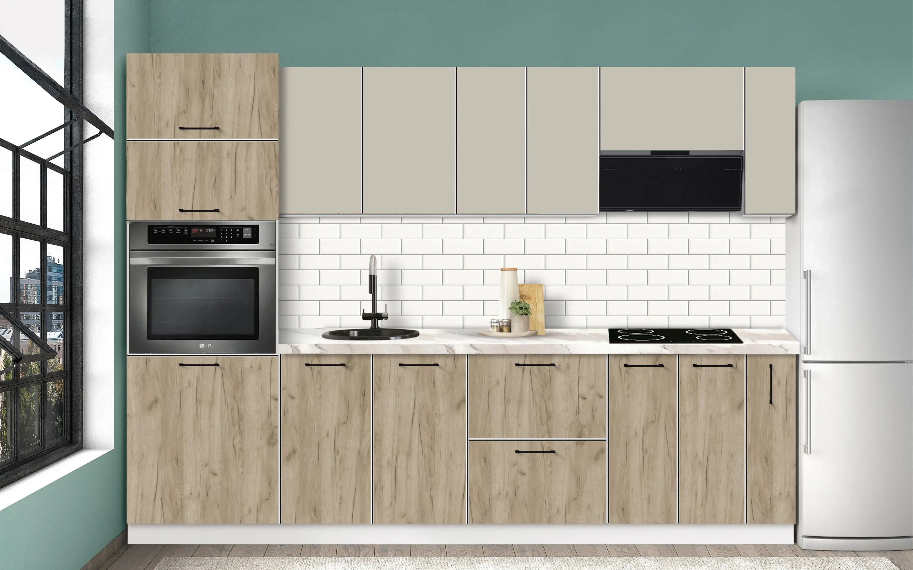 Модульная кухня Modern Bono 3 H68 2.8m