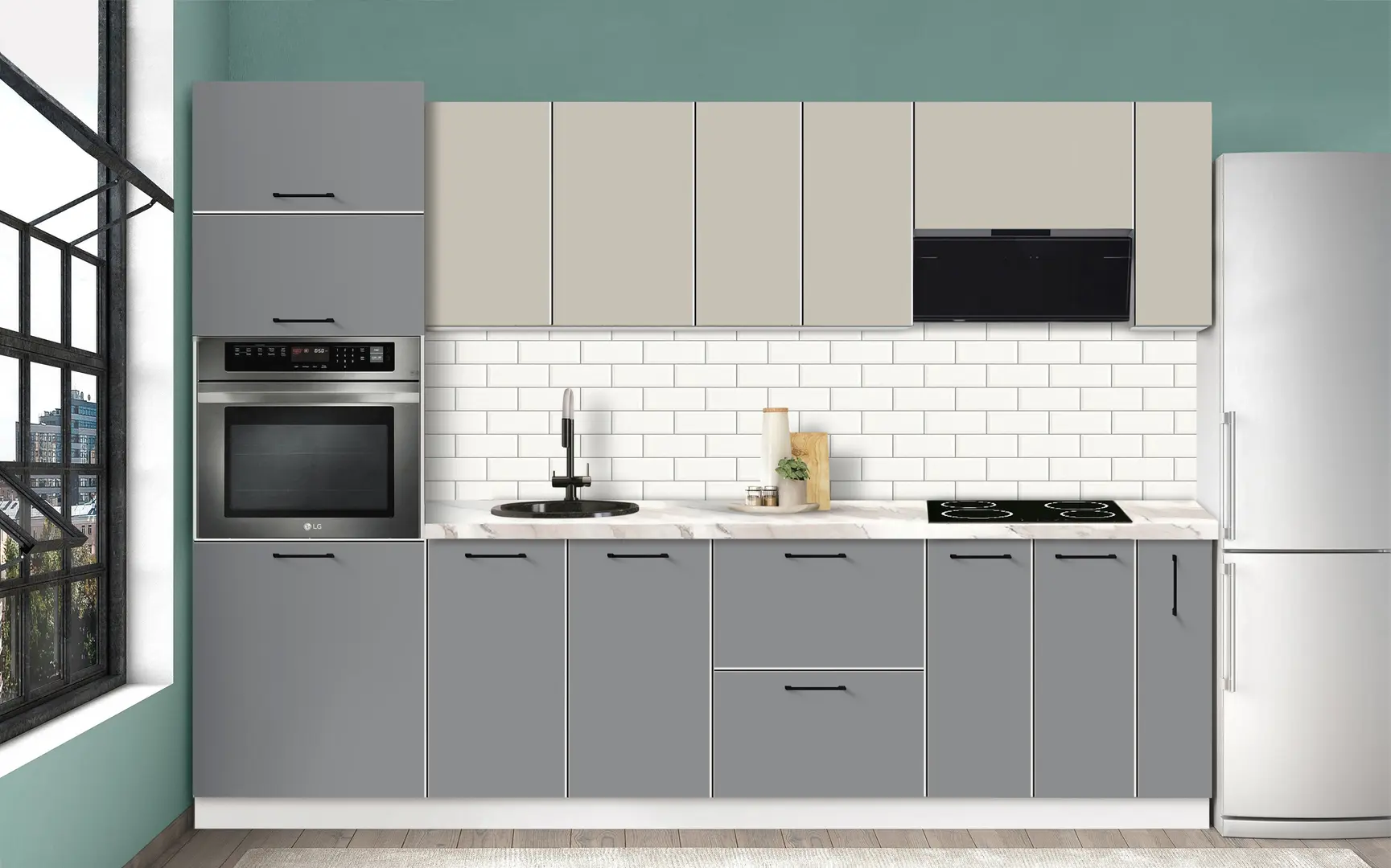 Модульная кухня Modern Bono 3 H68 2.8m