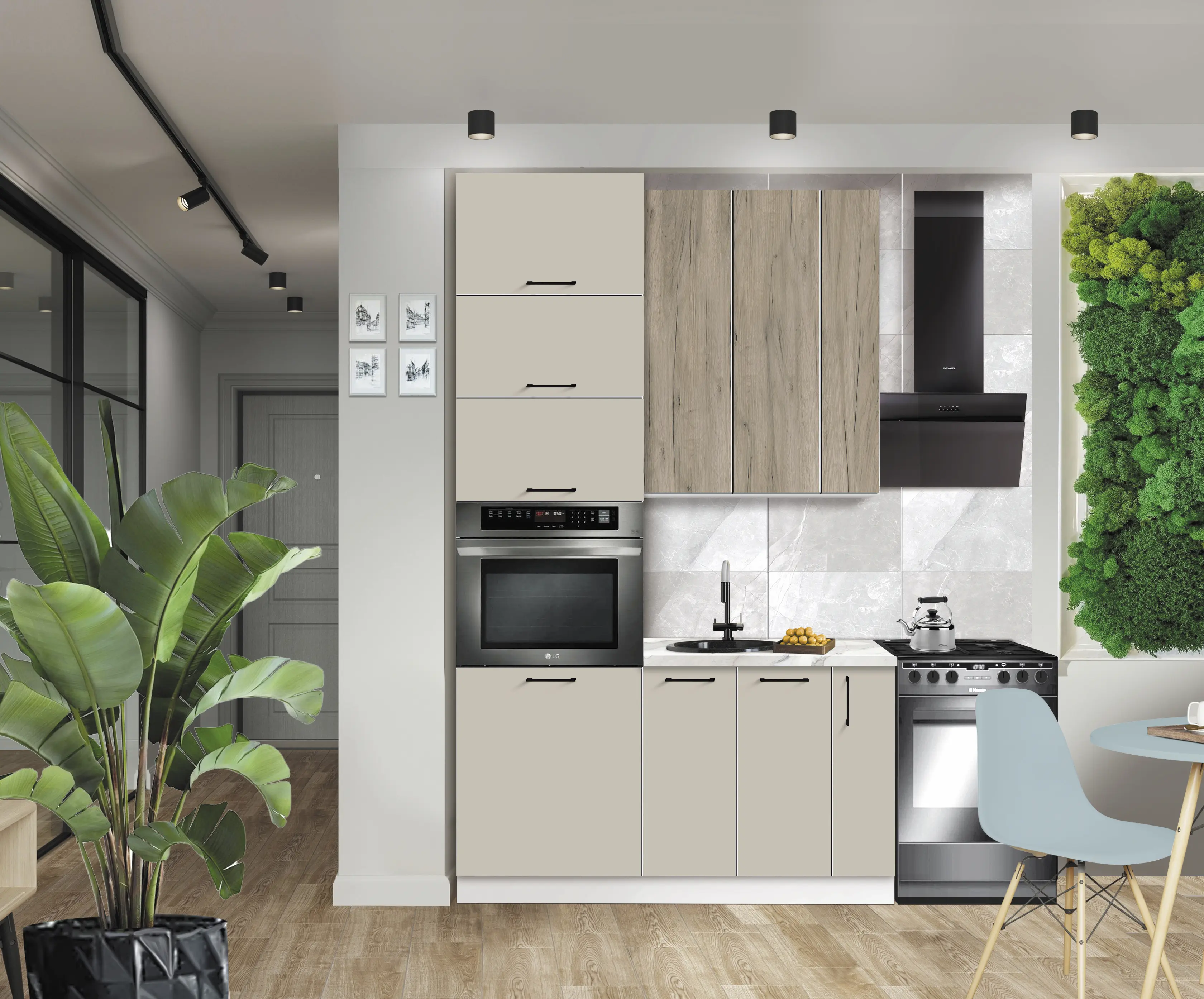 Bucatarie modulara Modern Bono 4 H110 1.4m