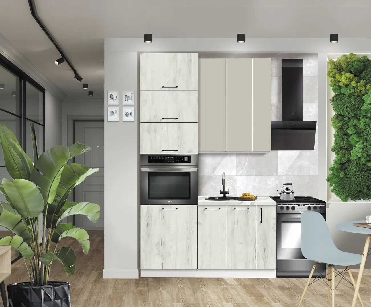 Bucatarie modulara Modern Bono 4 H110 1.4m