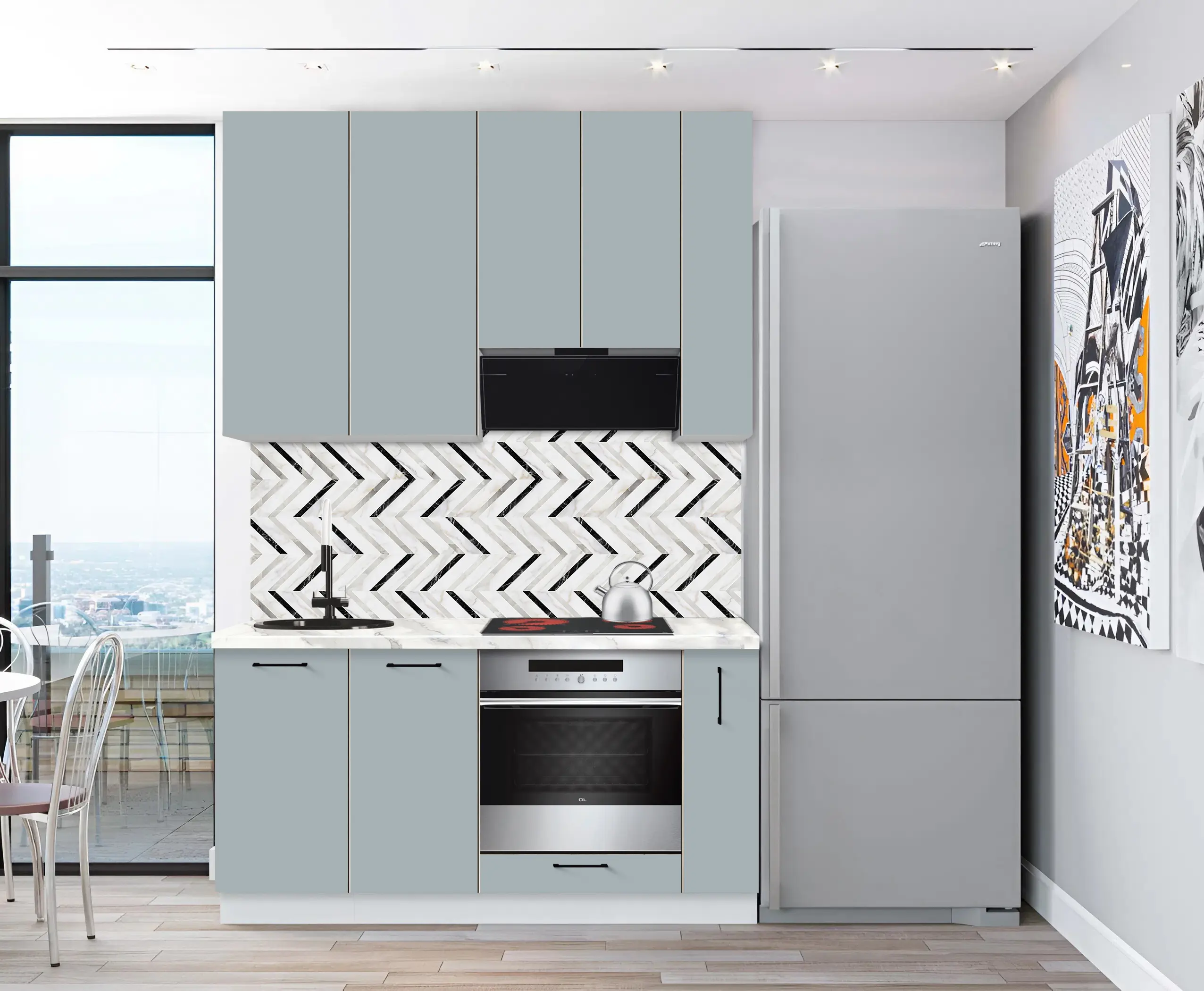 Bucatarie modulara Modern Bono 4 H110 1.6m