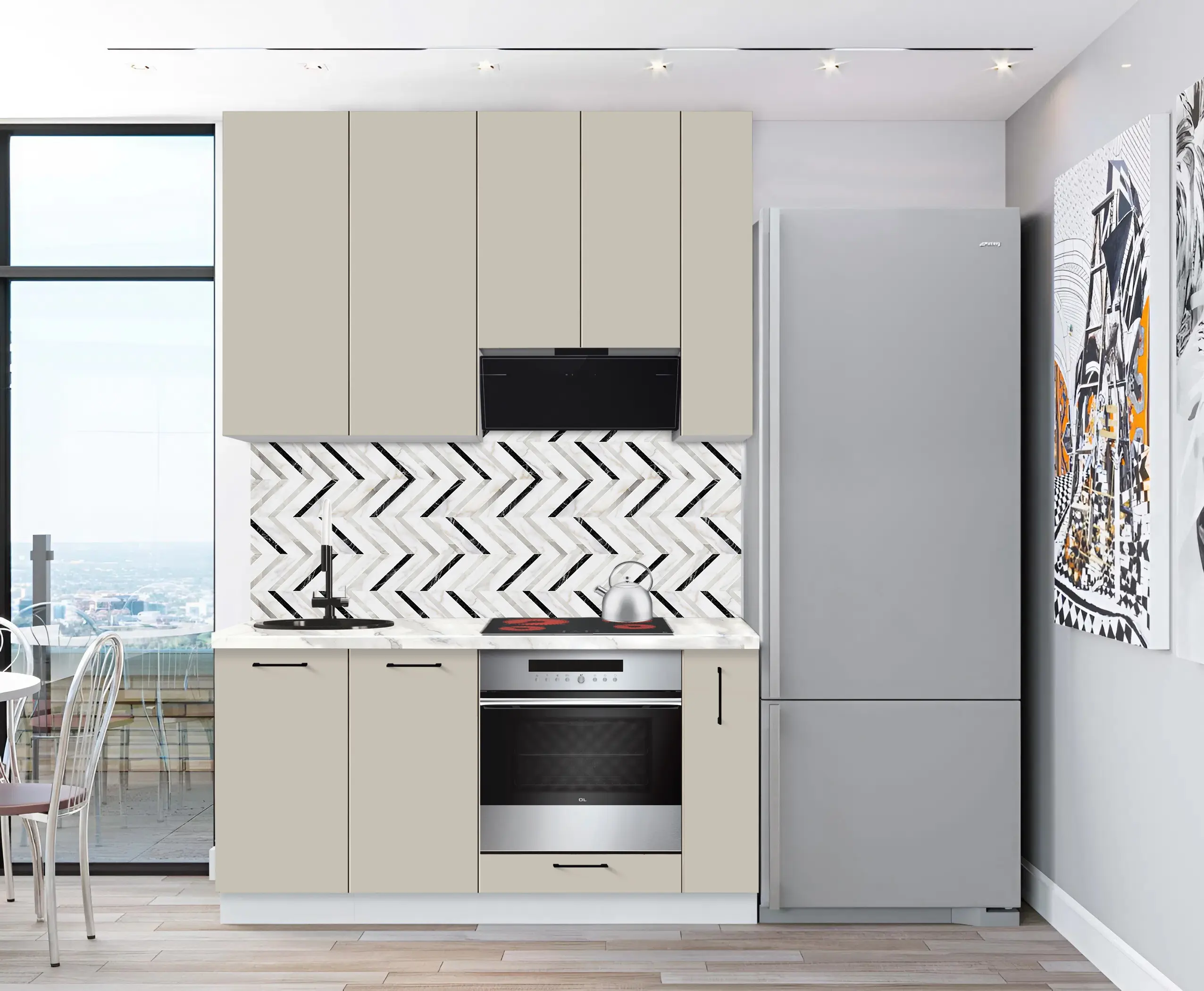 Bucatarie modulara Modern Bono 4 H110 1.6m