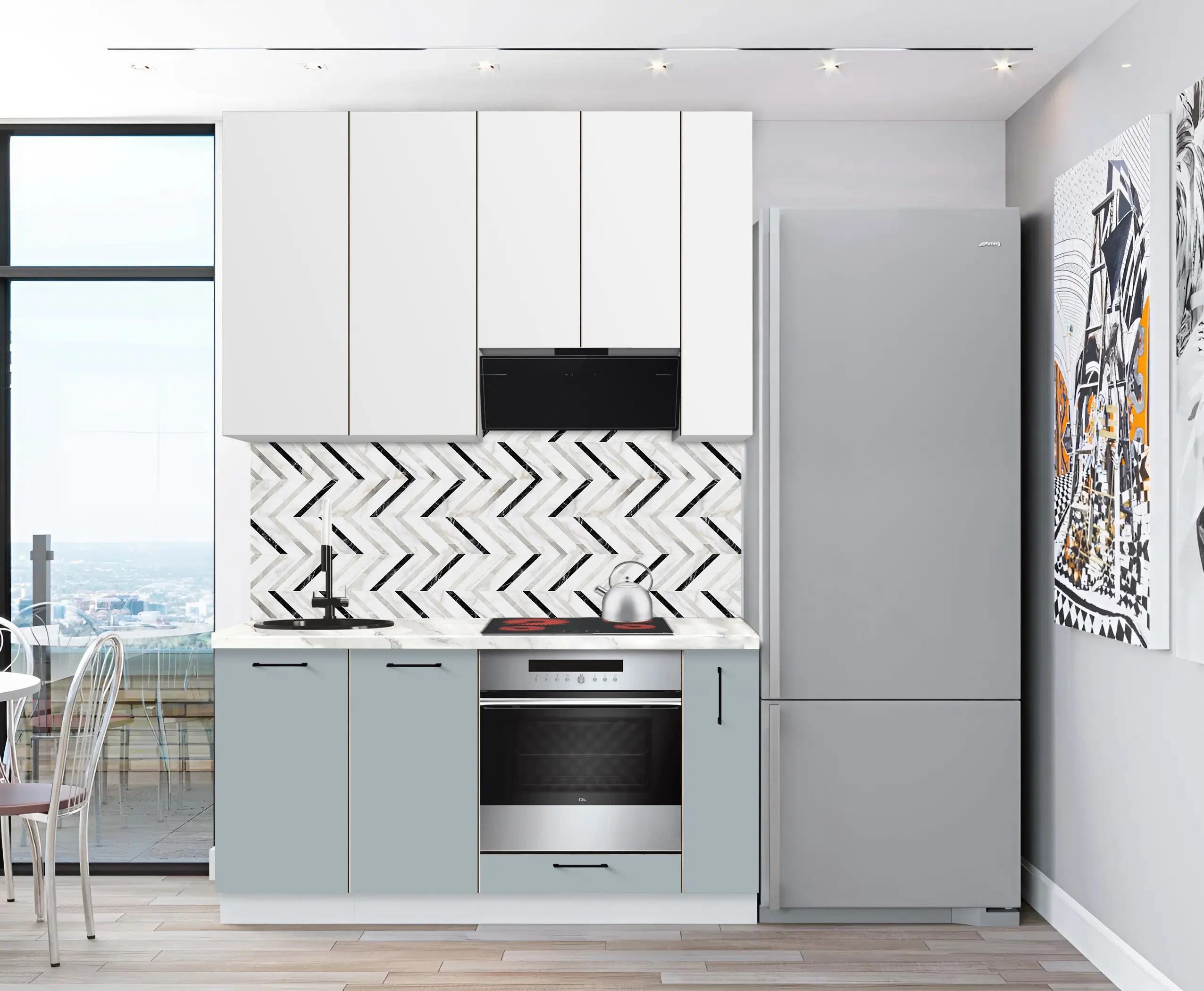 Bucatarie modulara Modern Bono 4 H110 1.6m