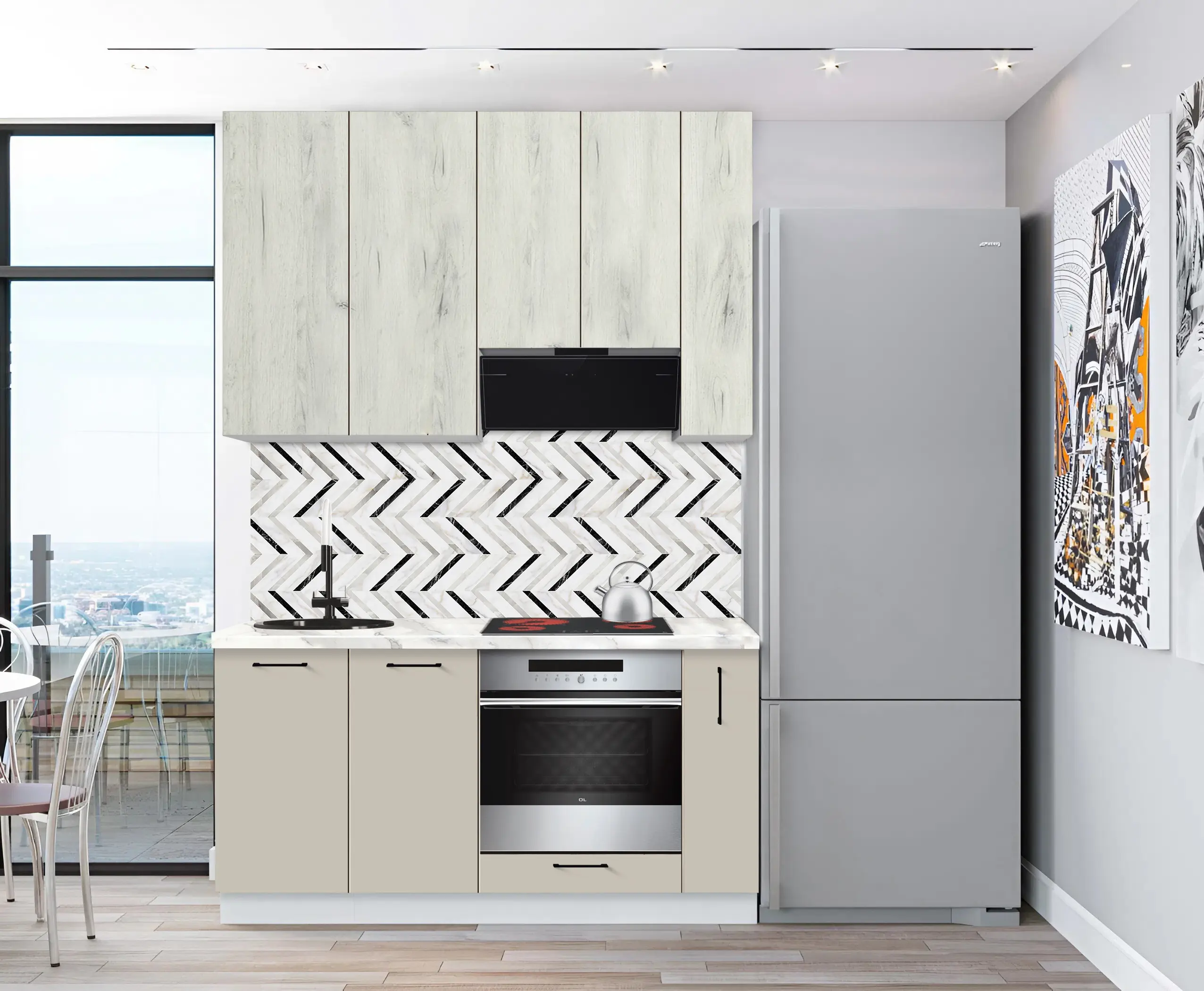 Bucatarie modulara Modern Bono 4 H110 1.6m