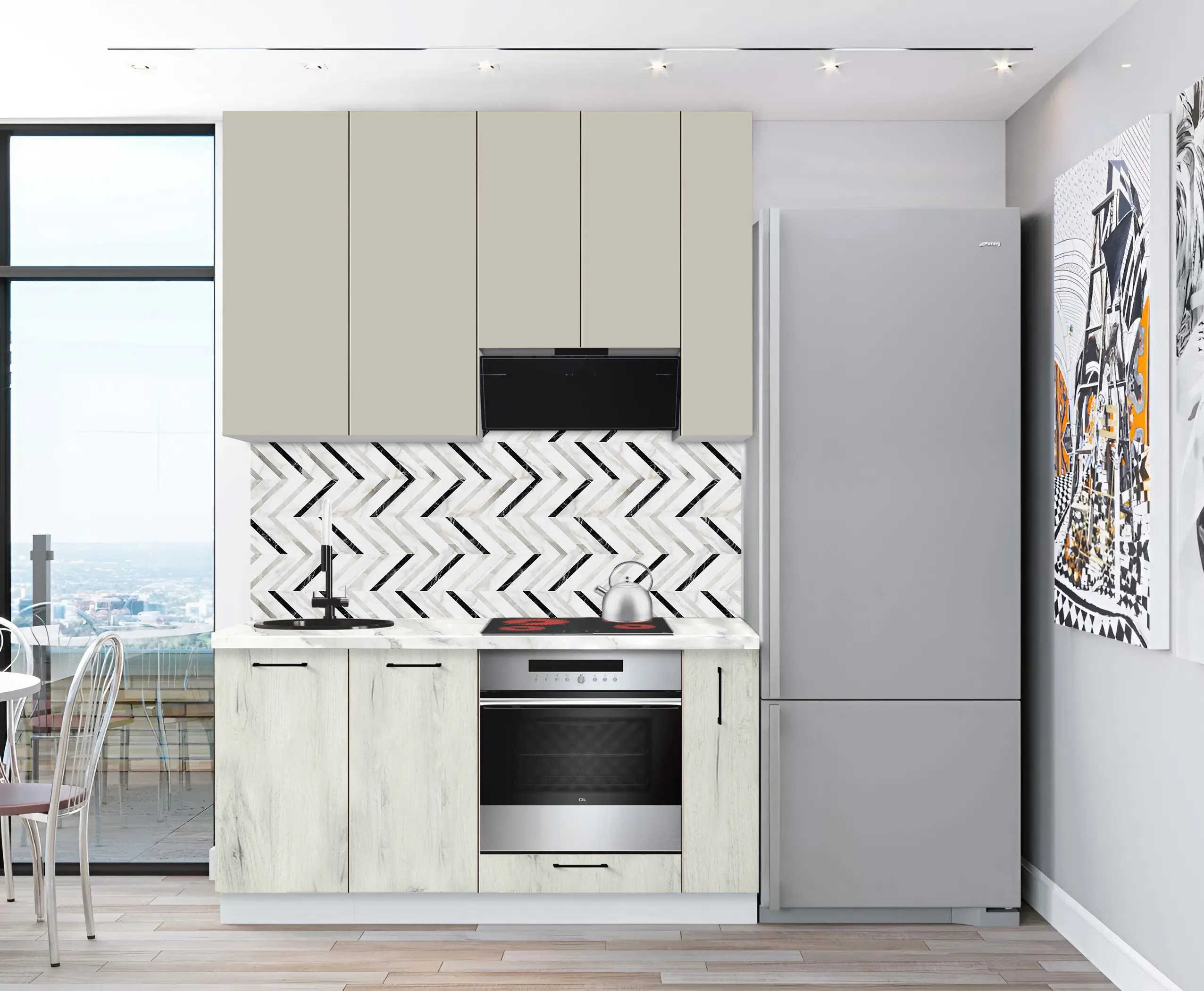 Bucatarie modulara Modern Bono 4 H110 1.6m