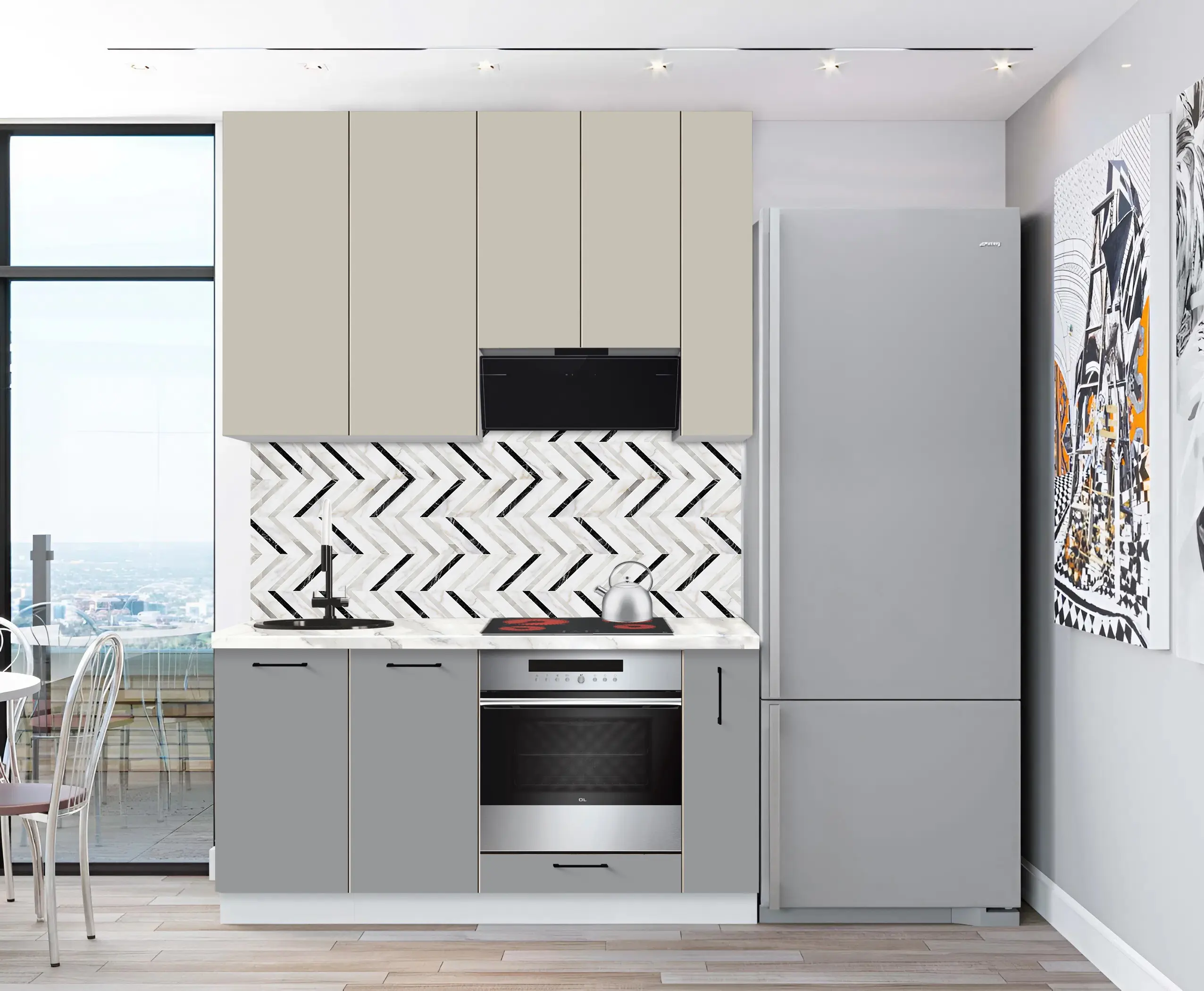 Bucatarie modulara Modern Bono 4 H110 1.6m