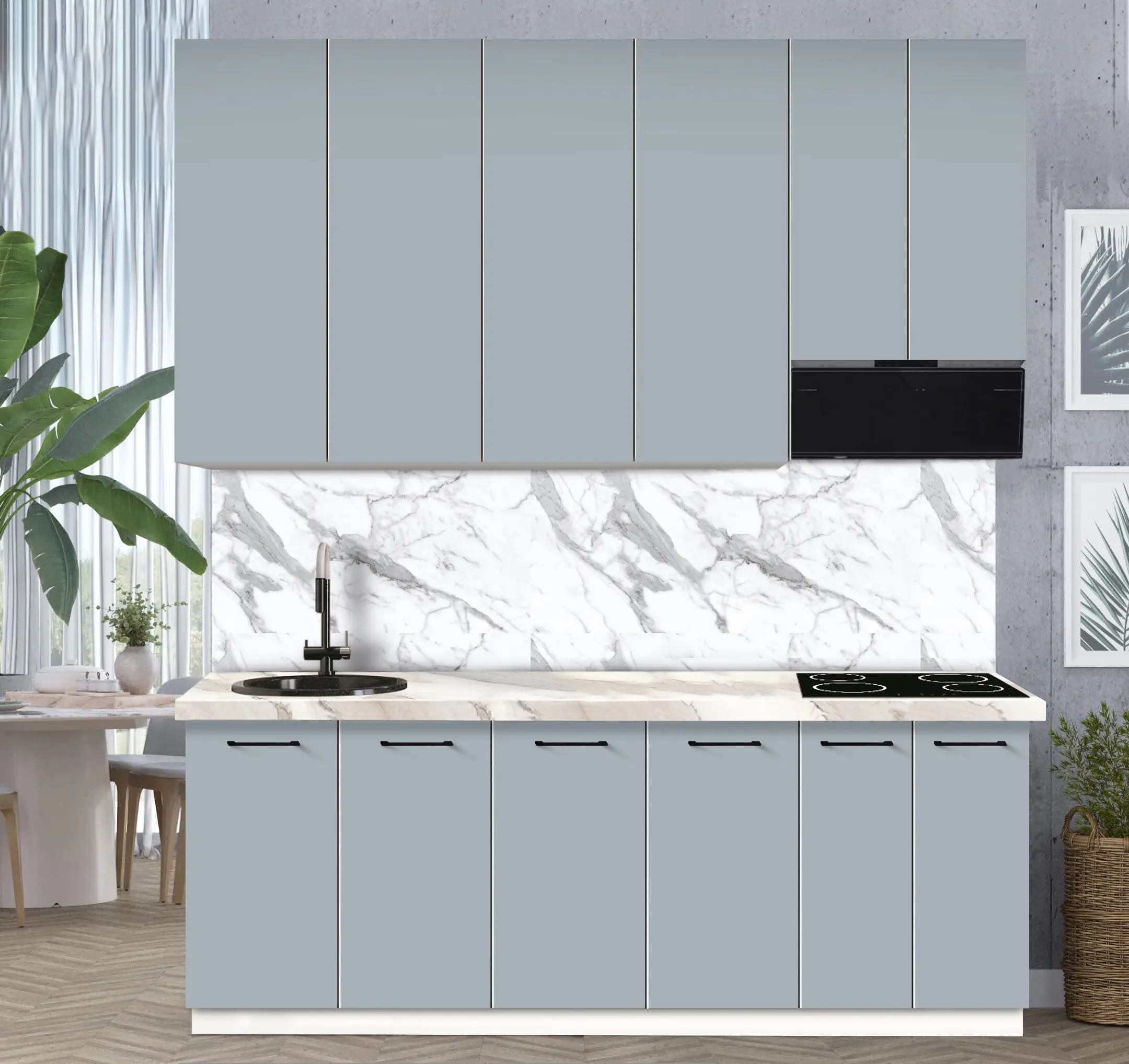 Bucatarie modulara Modern Bono 4 H110 2.2m