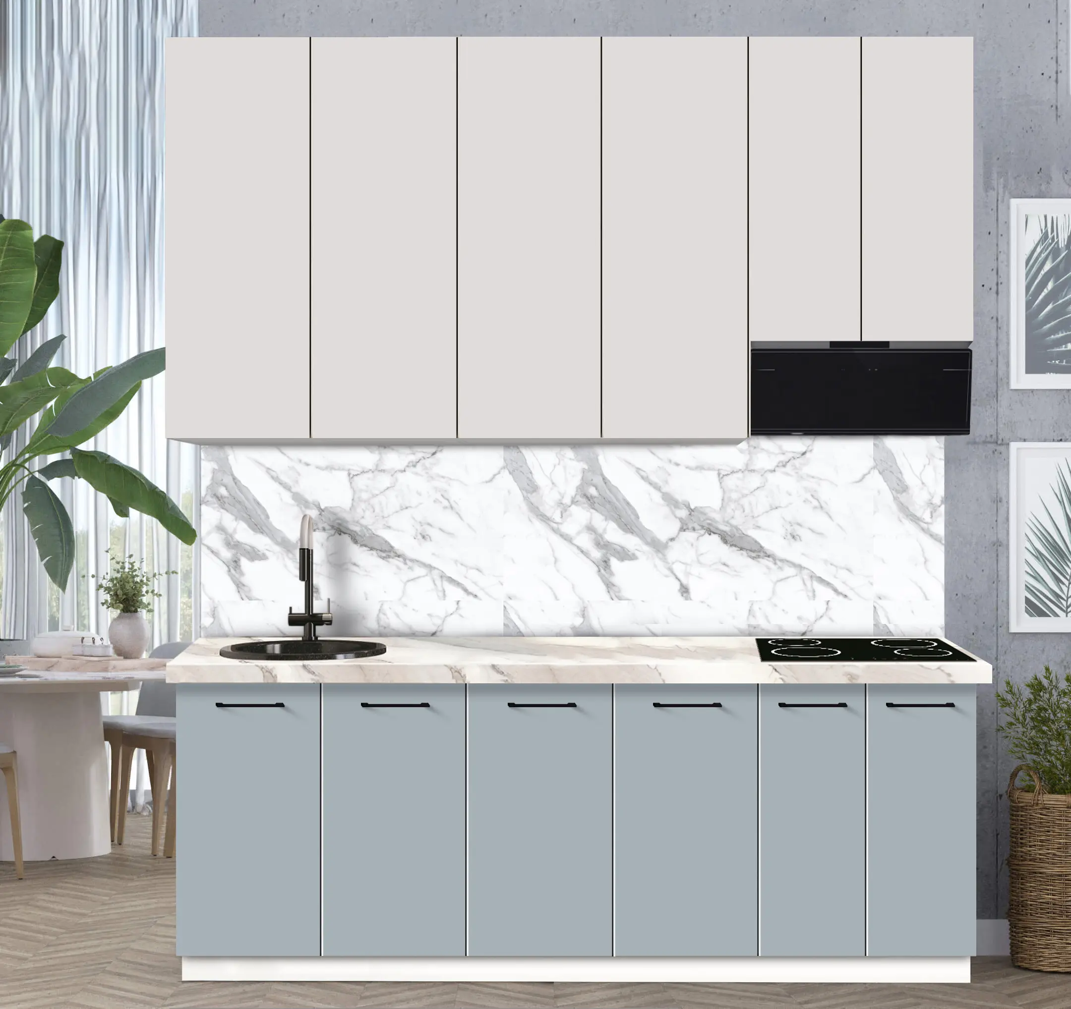 Bucatarie modulara Modern Bono 4 H110 2.2m