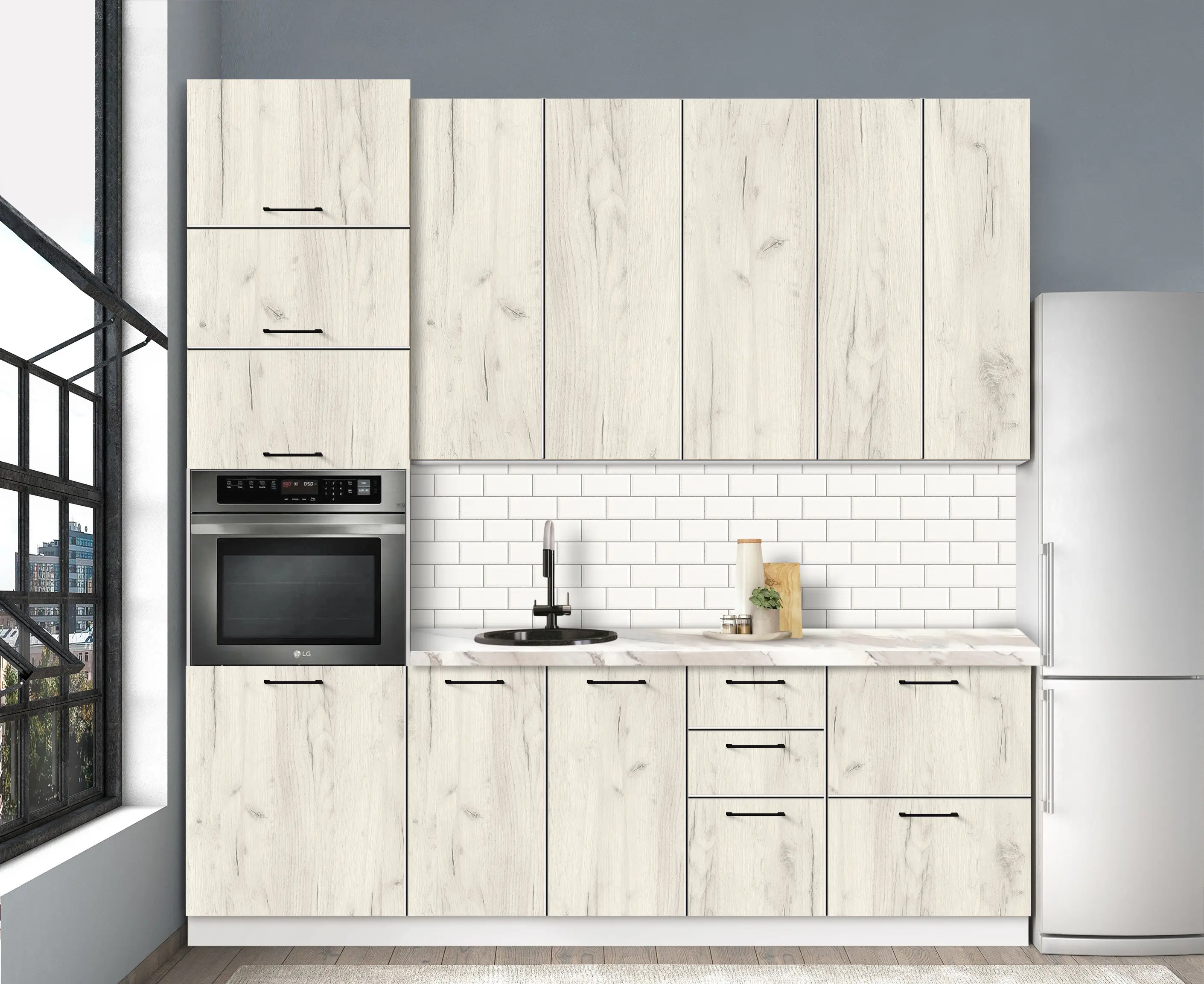 Bucatarie modulara Modern Bono 4 H110 2.4m