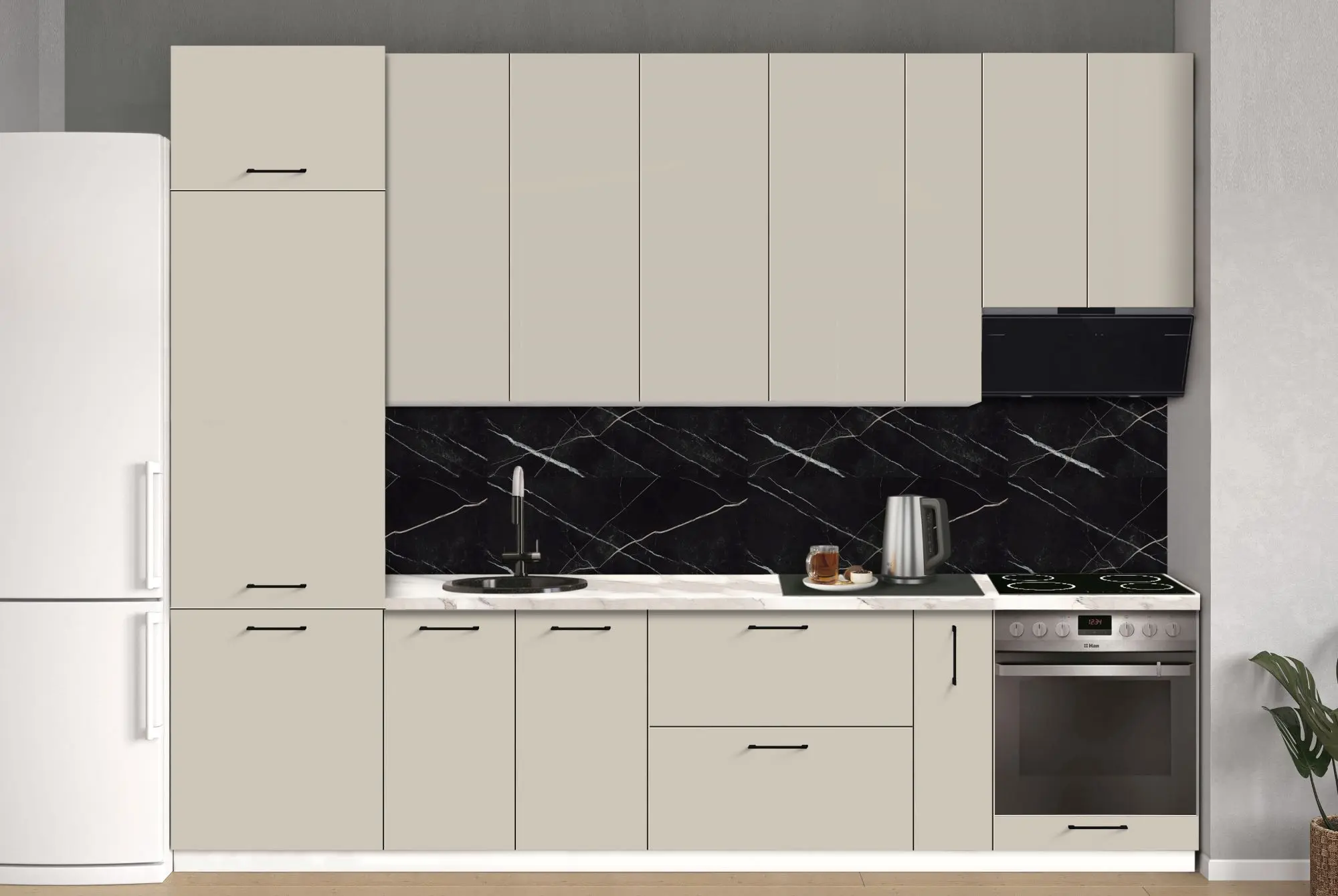 Bucatarie modulara Modern Bono 4 H110 3.0m