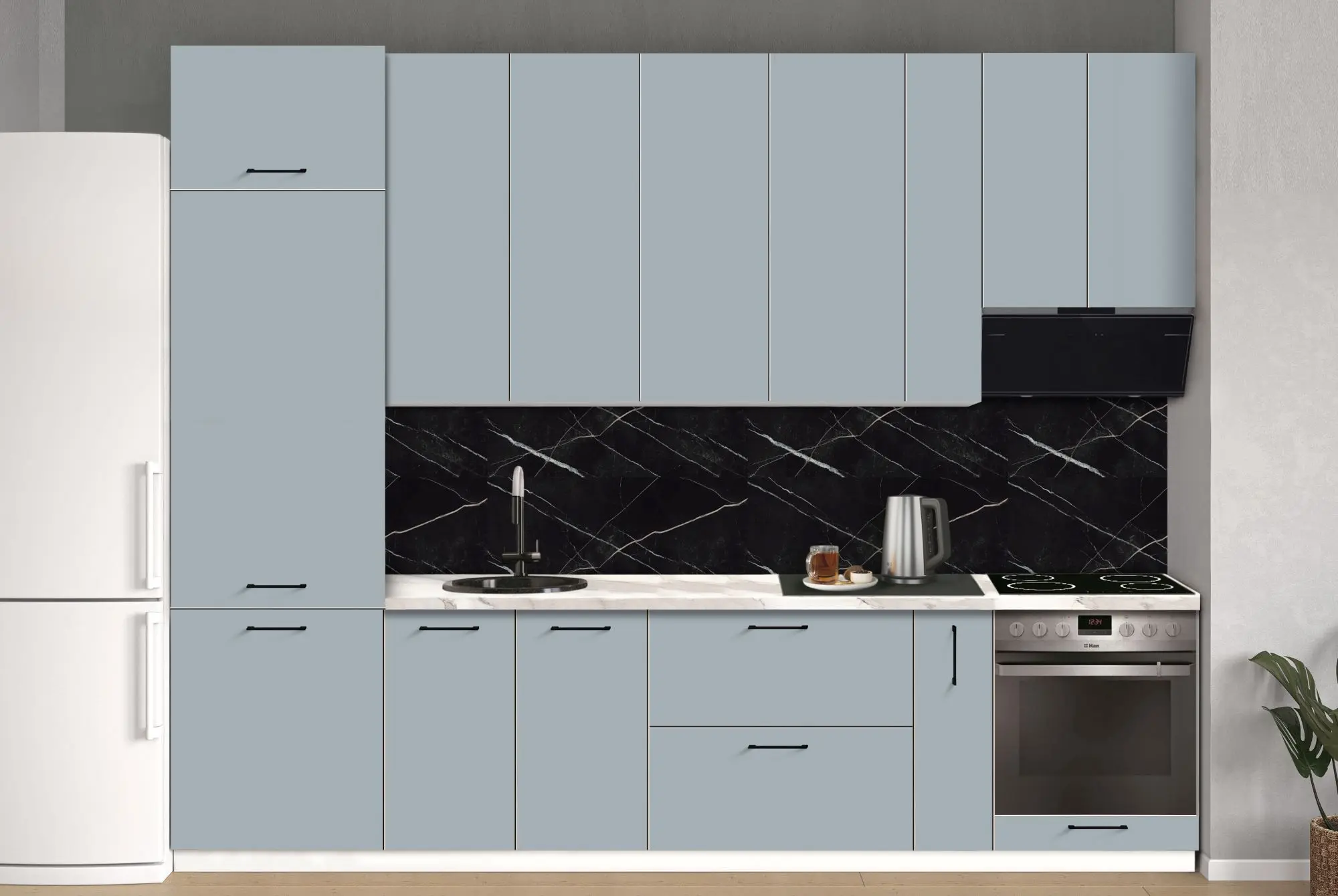 Bucatarie modulara Modern Bono 4 H110 3.0m