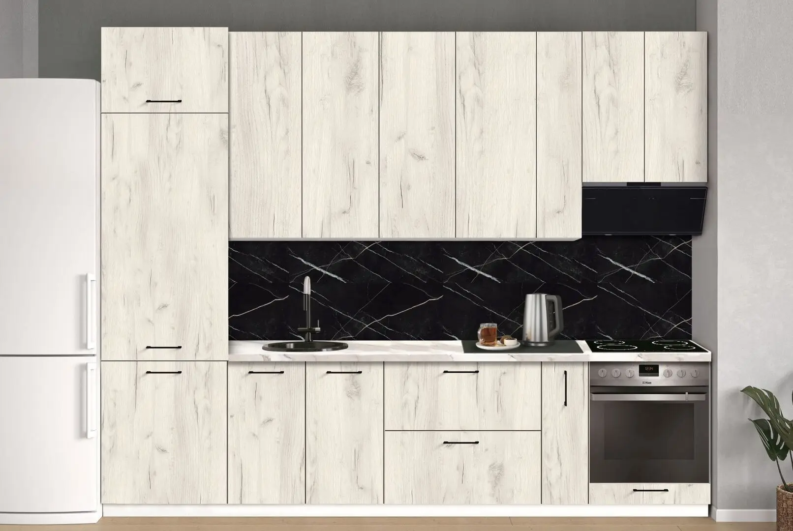 Bucatarie modulara Modern Bono 4 H110 3.0m