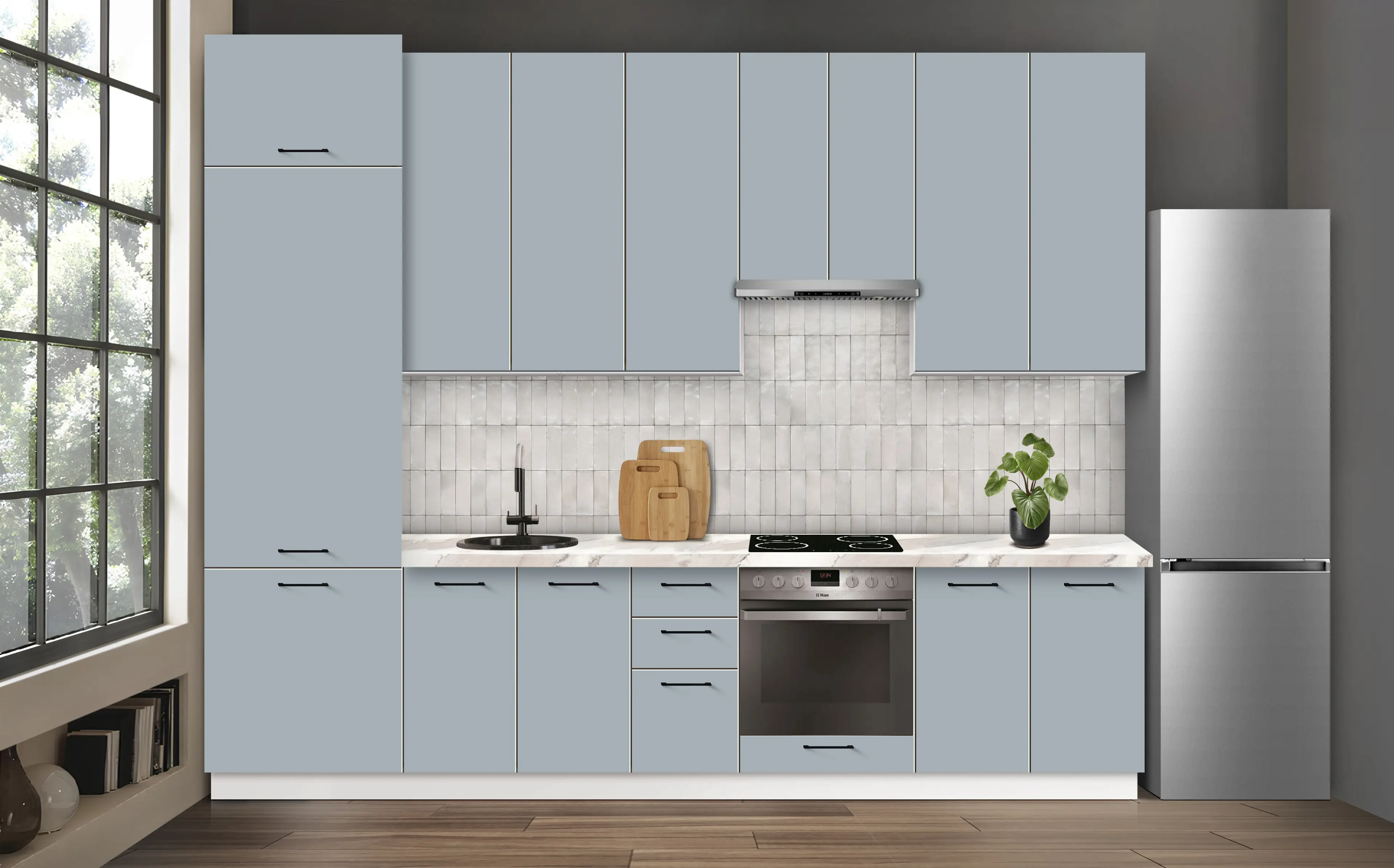 Bucatarie modulara Modern Bono 4 H110 3.2m