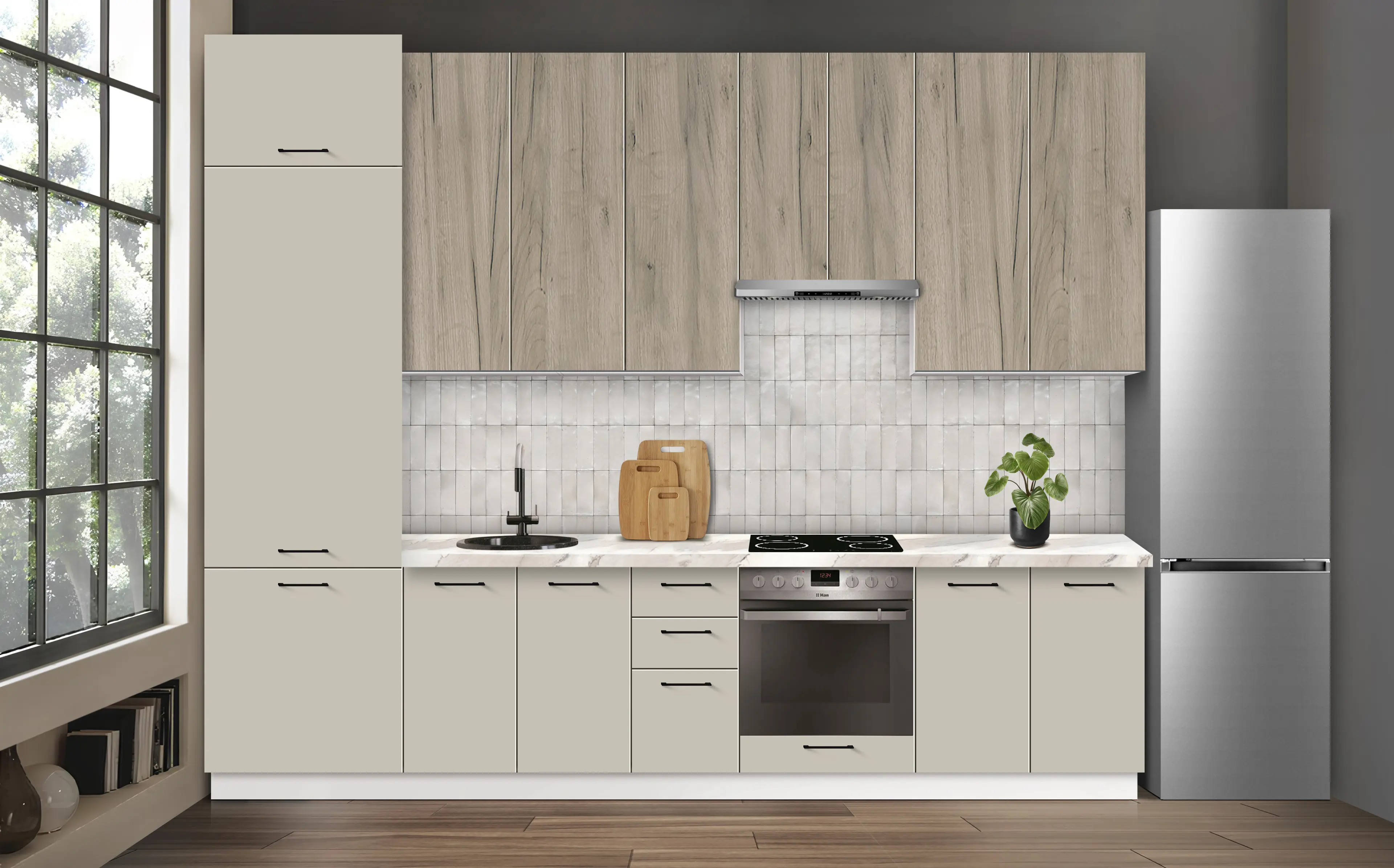 Bucatarie modulara Modern Bono 4 H110 3.2m