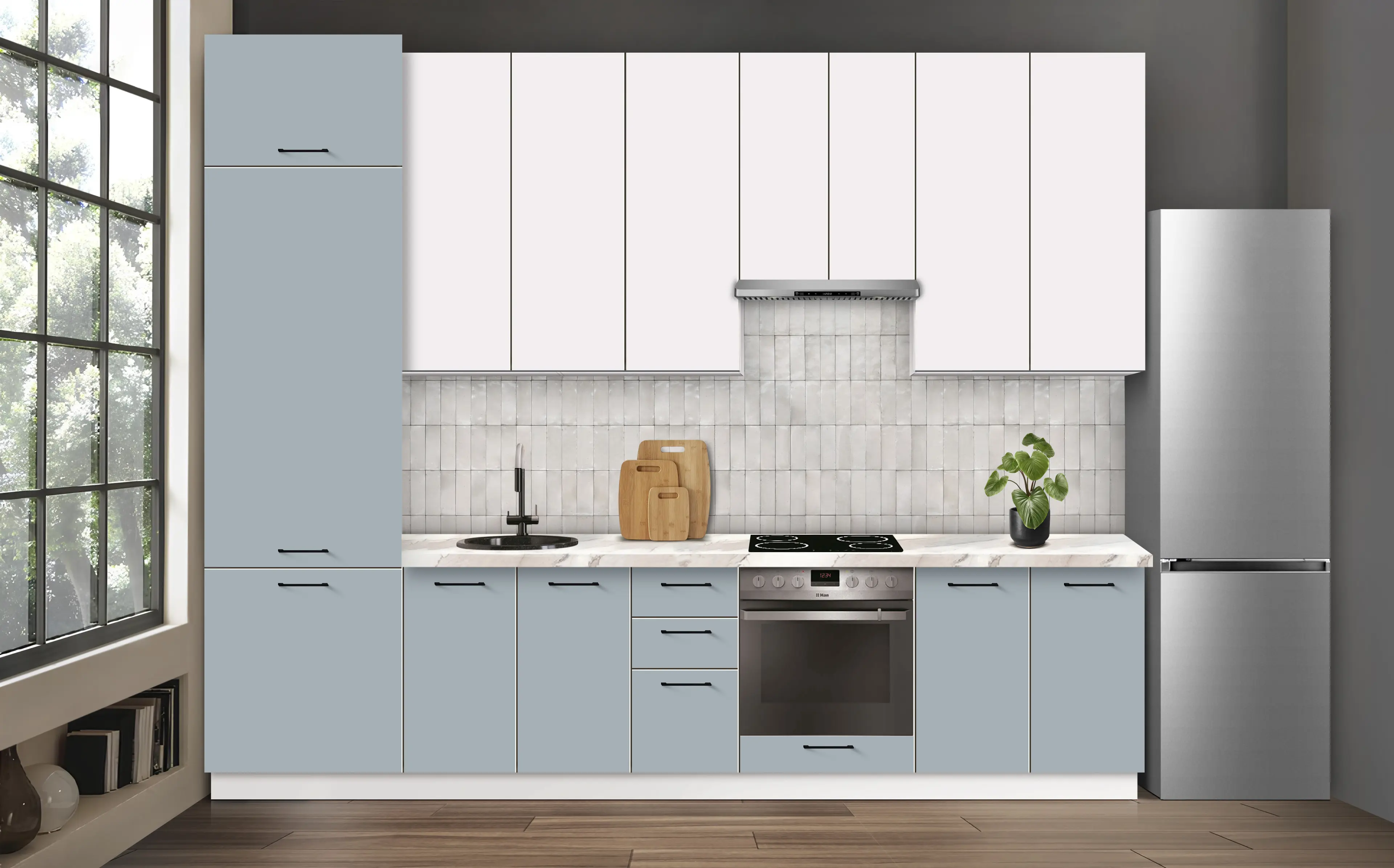 Bucatarie modulara Modern Bono 4 H110 3.2m