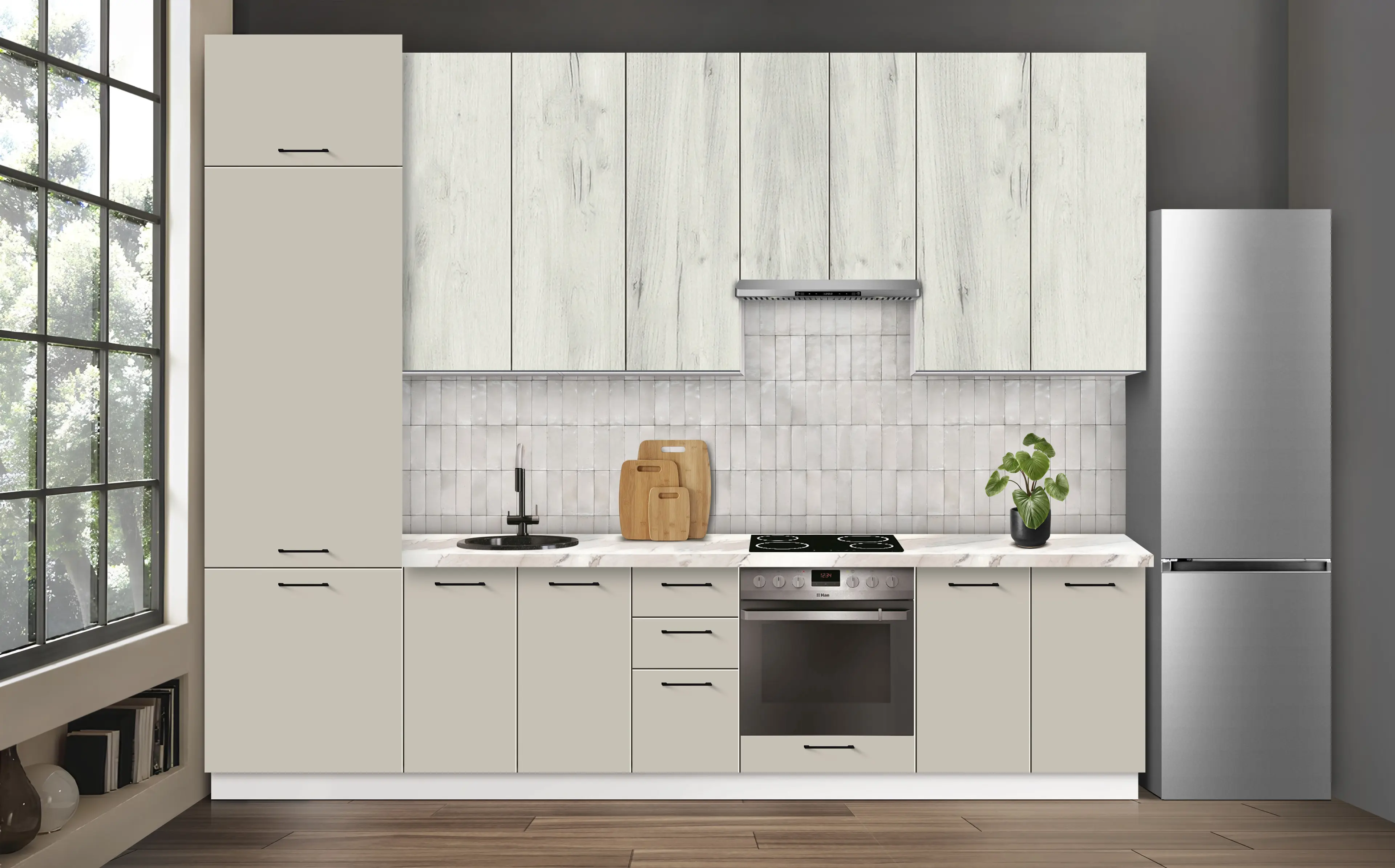 Bucatarie modulara Modern Bono 4 H110 3.2m