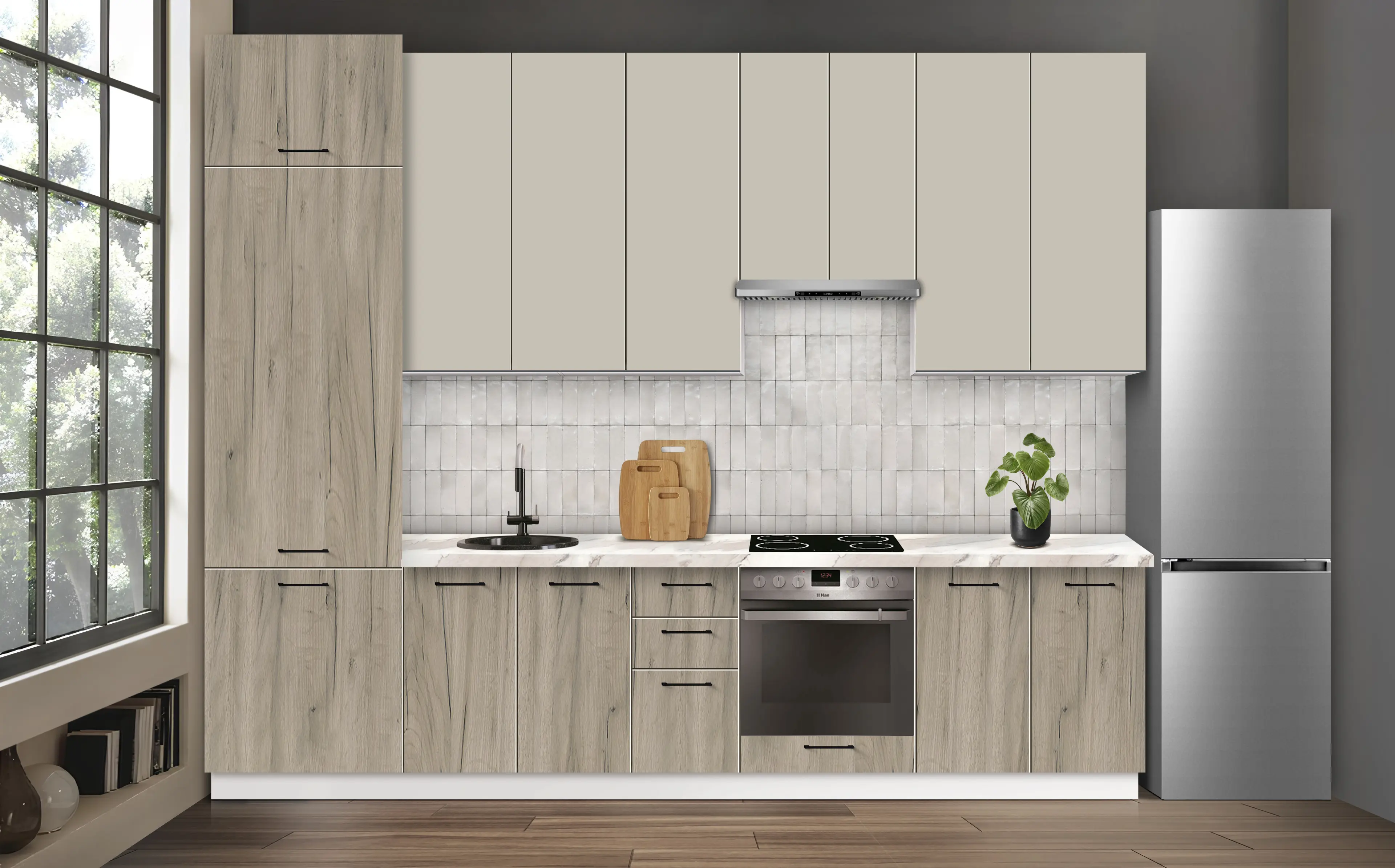 Bucatarie modulara Modern Bono 4 H110 3.2m