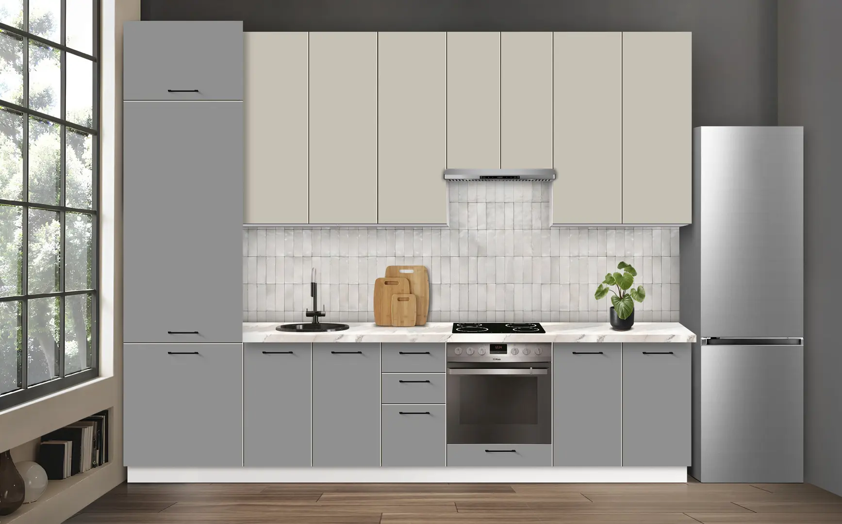 Bucatarie modulara Modern Bono 4 H110 3.2m