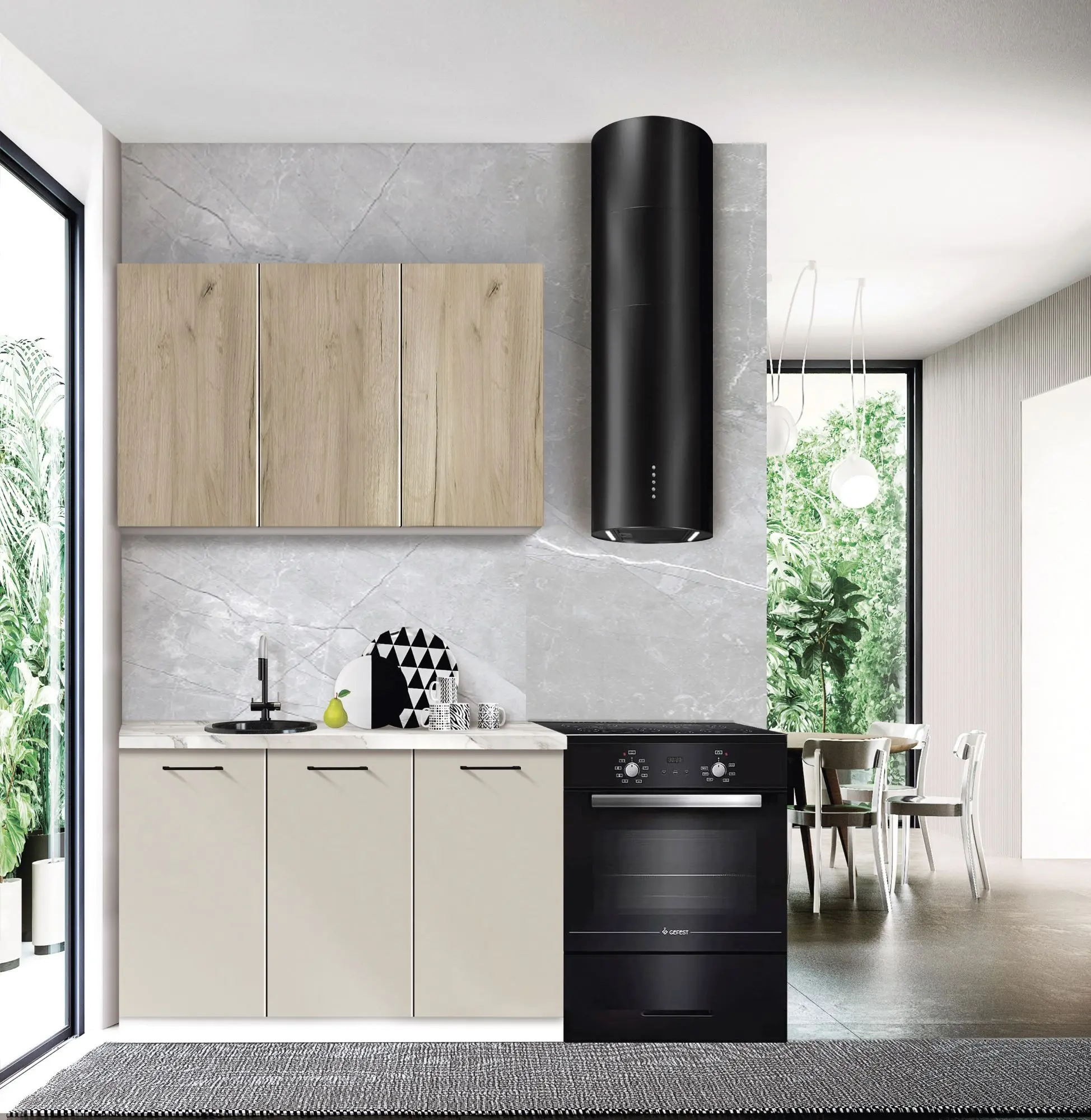 Модульная кухня Modern Bono 4 H68 1.2m