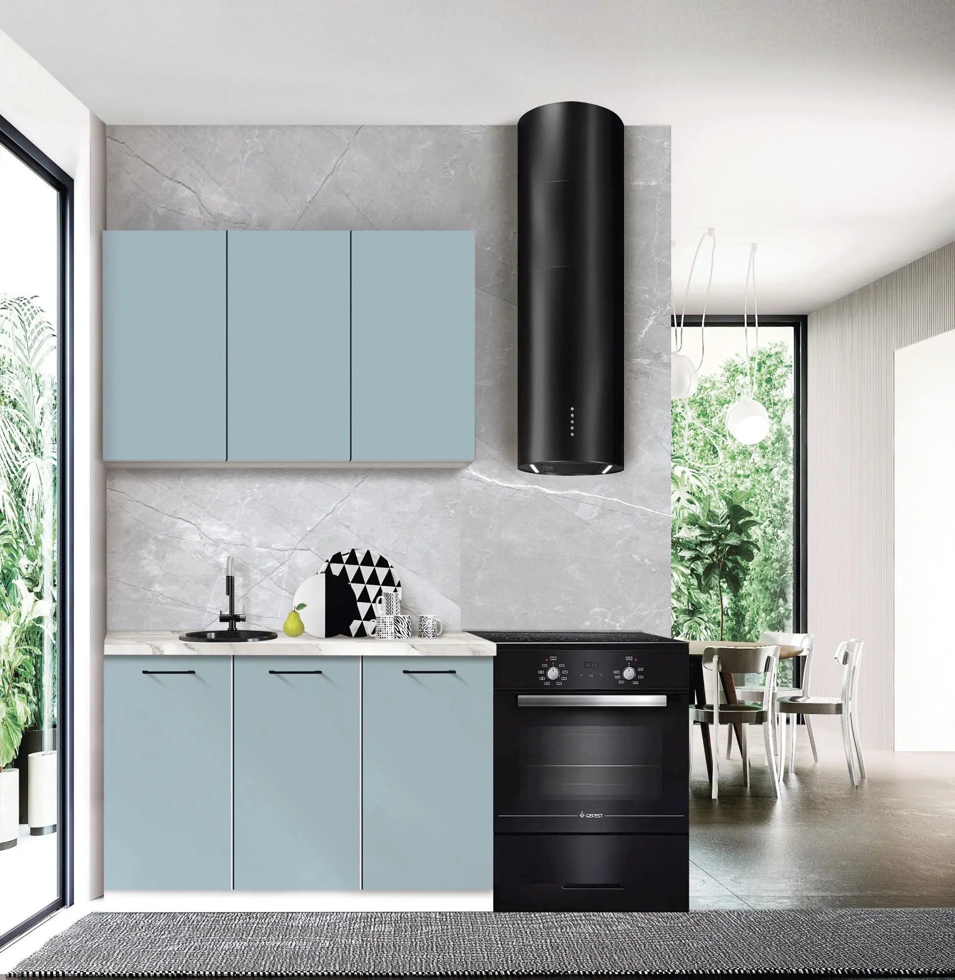 Модульная кухня Modern Bono 4 H68 1.2m