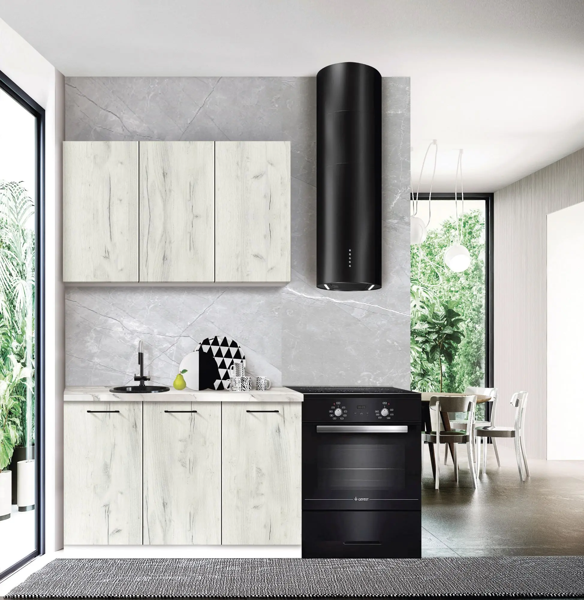 Модульная кухня Modern Bono 4 H68 1.2m