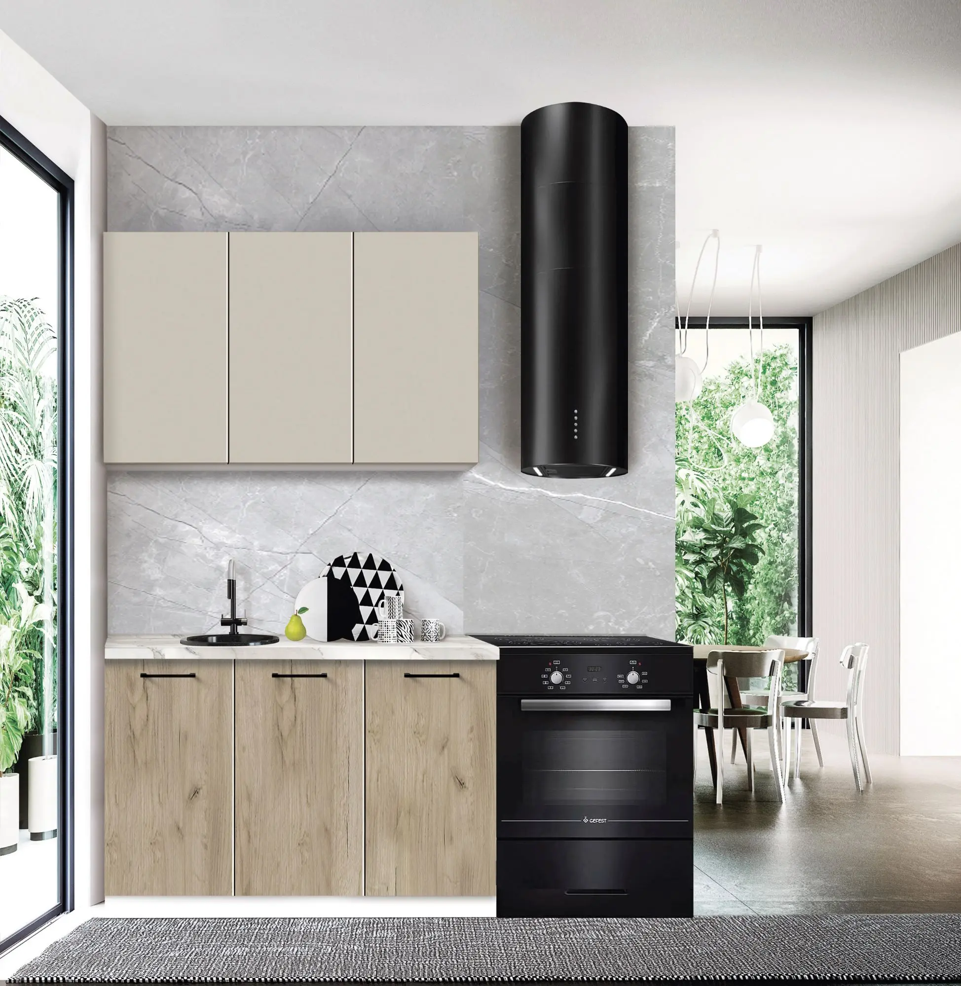 Модульная кухня Modern Bono 4 H68 1.2m