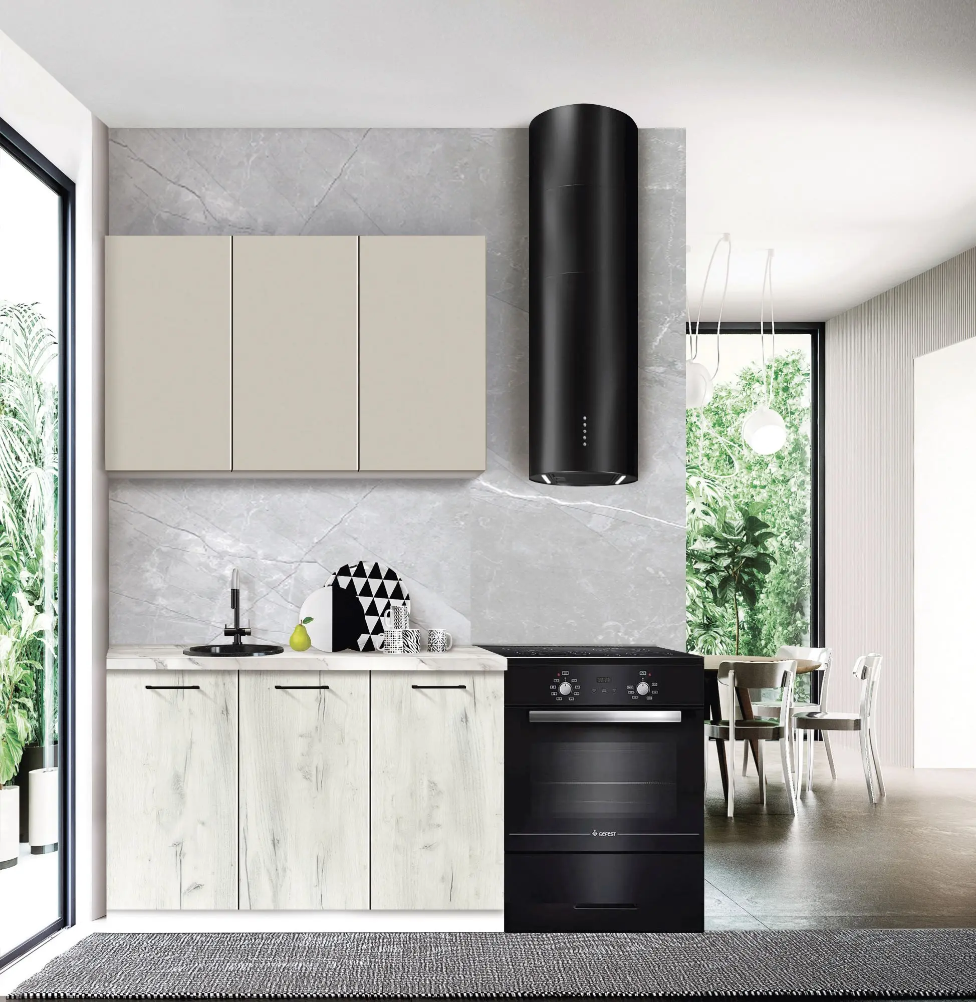 Модульная кухня Modern Bono 4 H68 1.2m