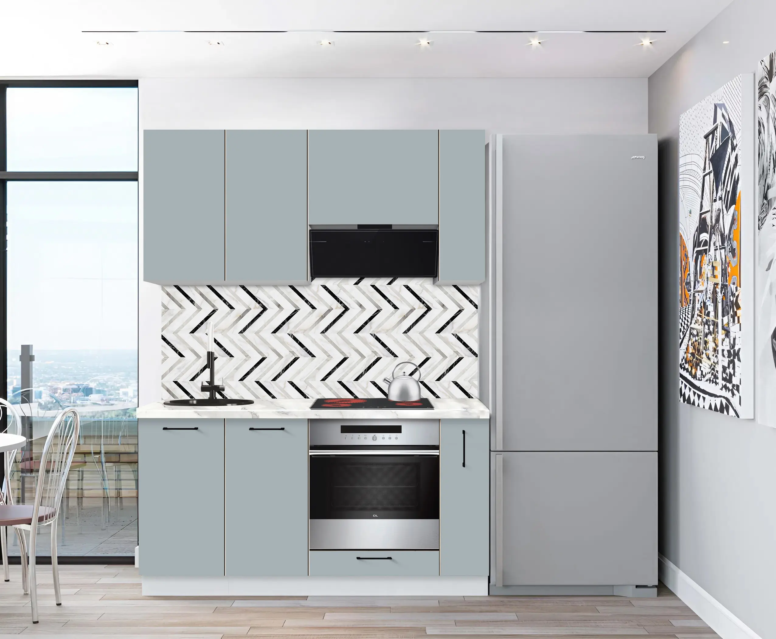 Модульная кухня Modern Bono 4 H68 1.6м