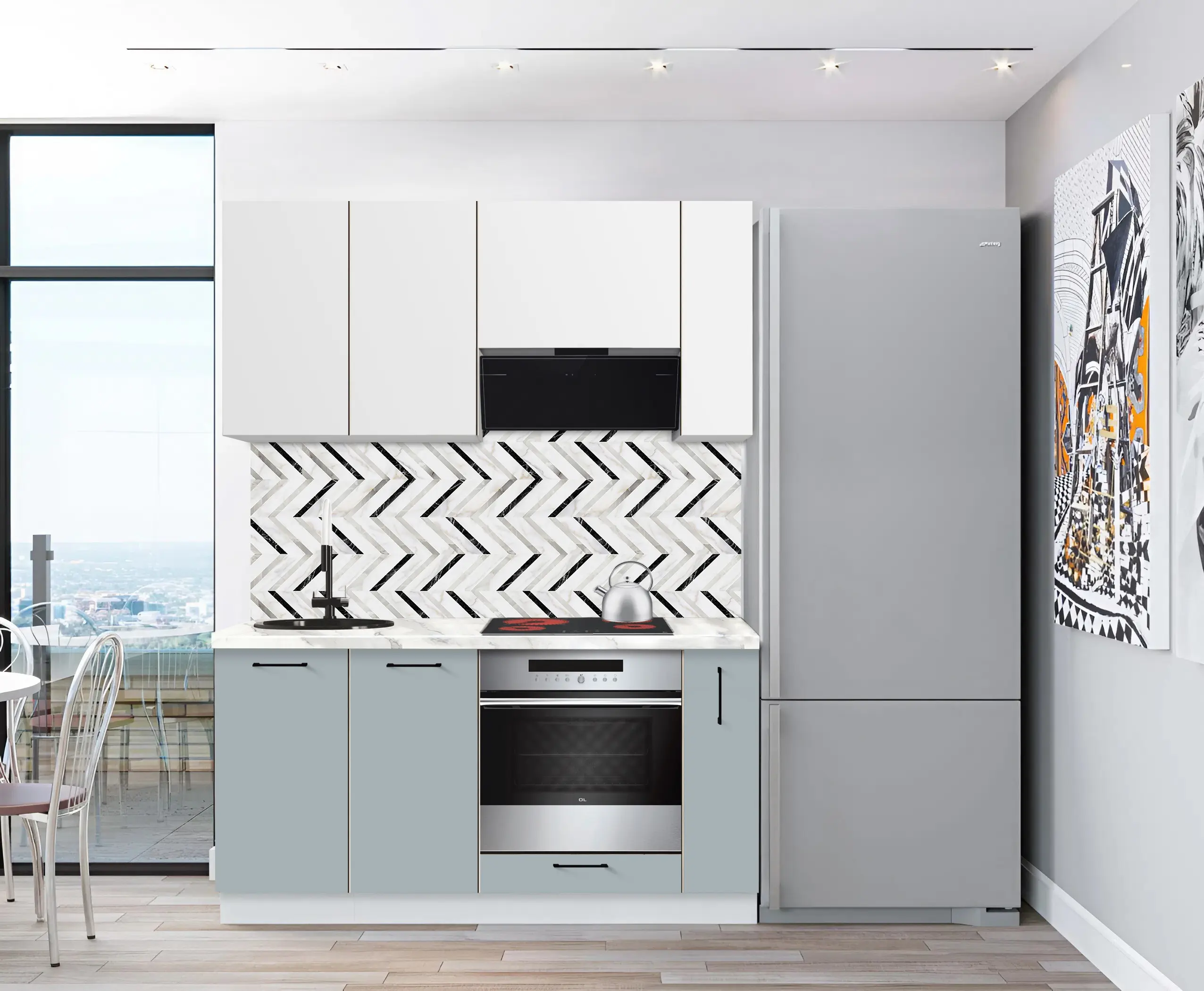 Модульная кухня Modern Bono 4 H68 1.6м