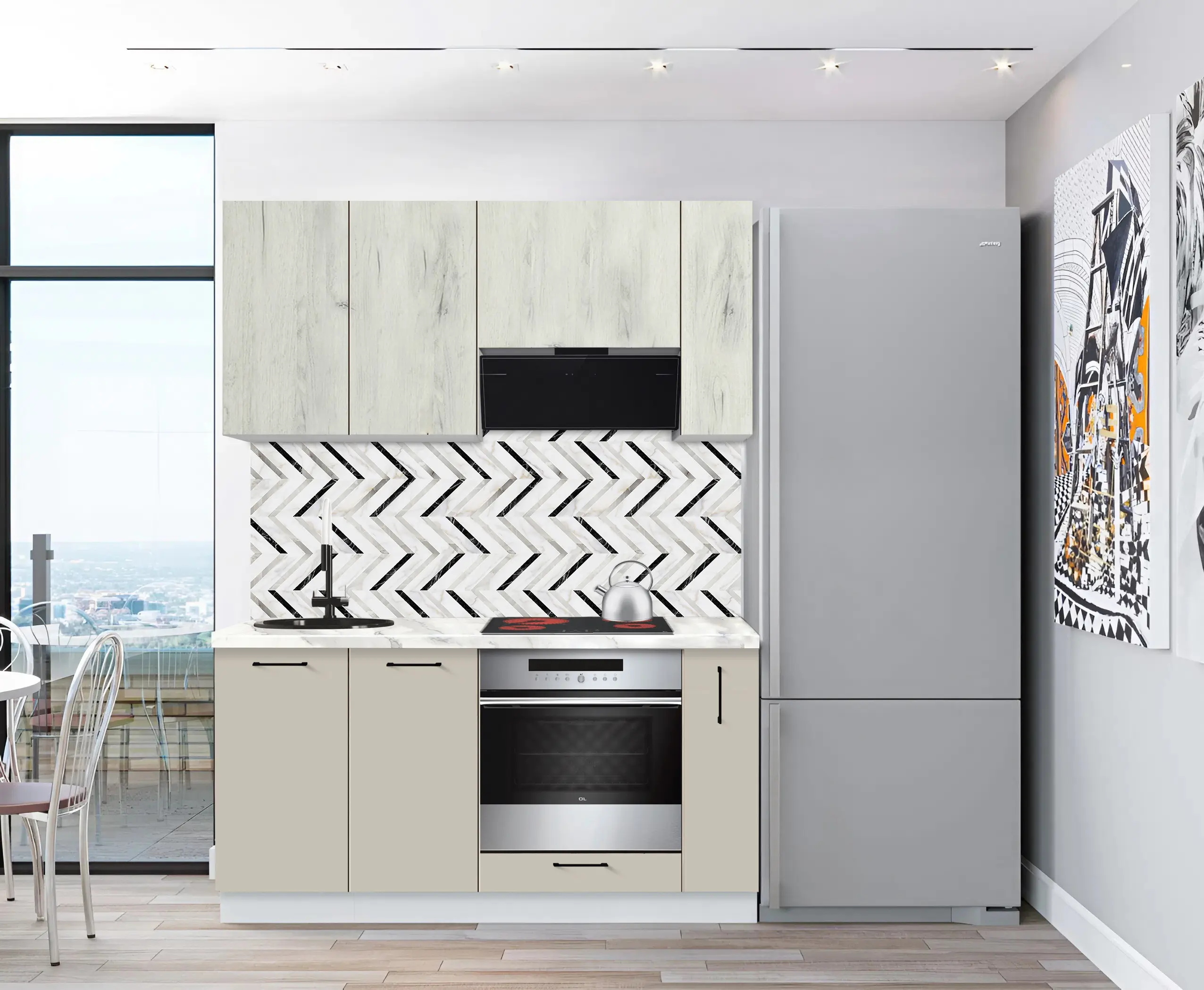 Модульная кухня Modern Bono 4 H68 1.6м