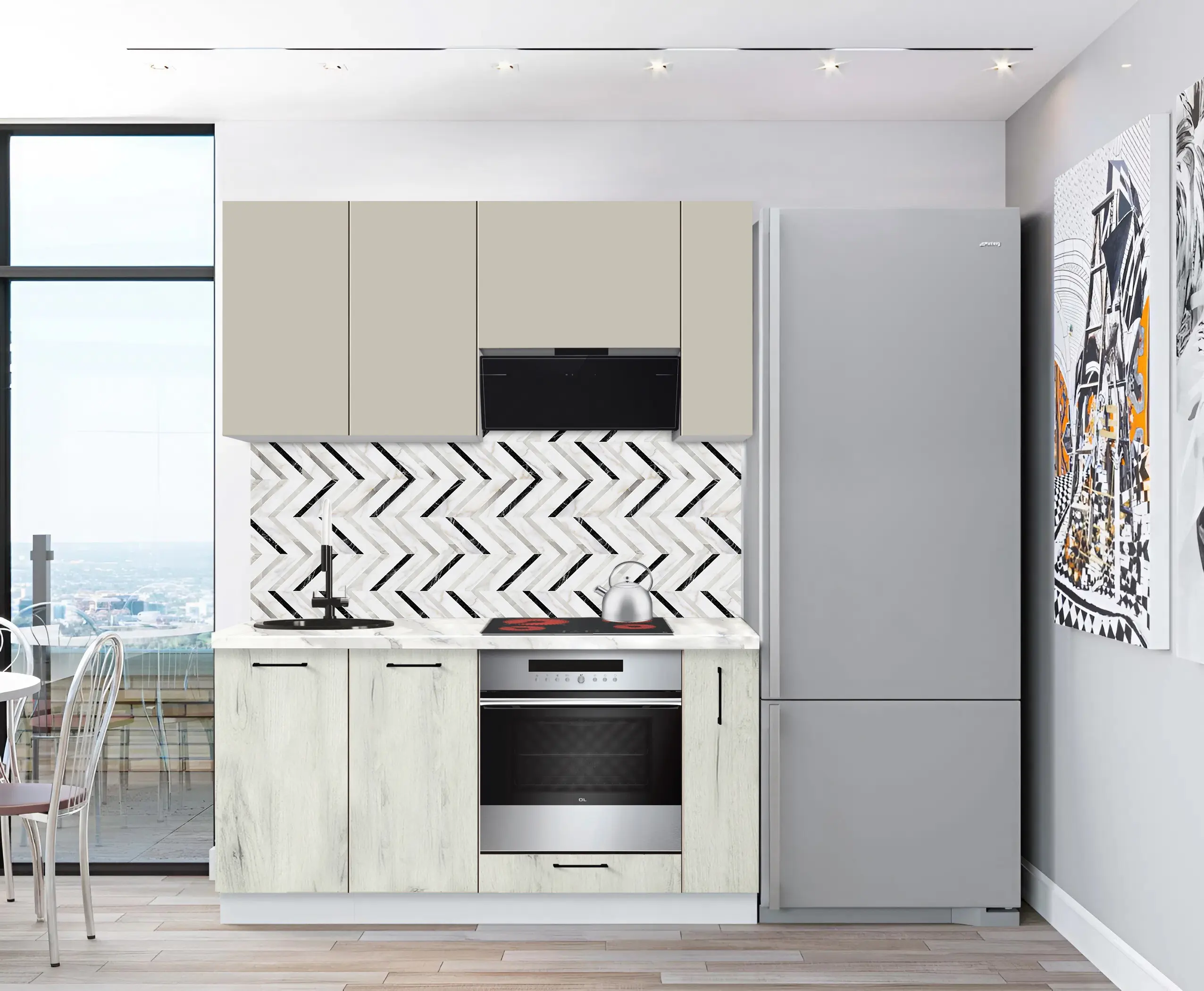 Модульная кухня Modern Bono 4 H68 1.6м