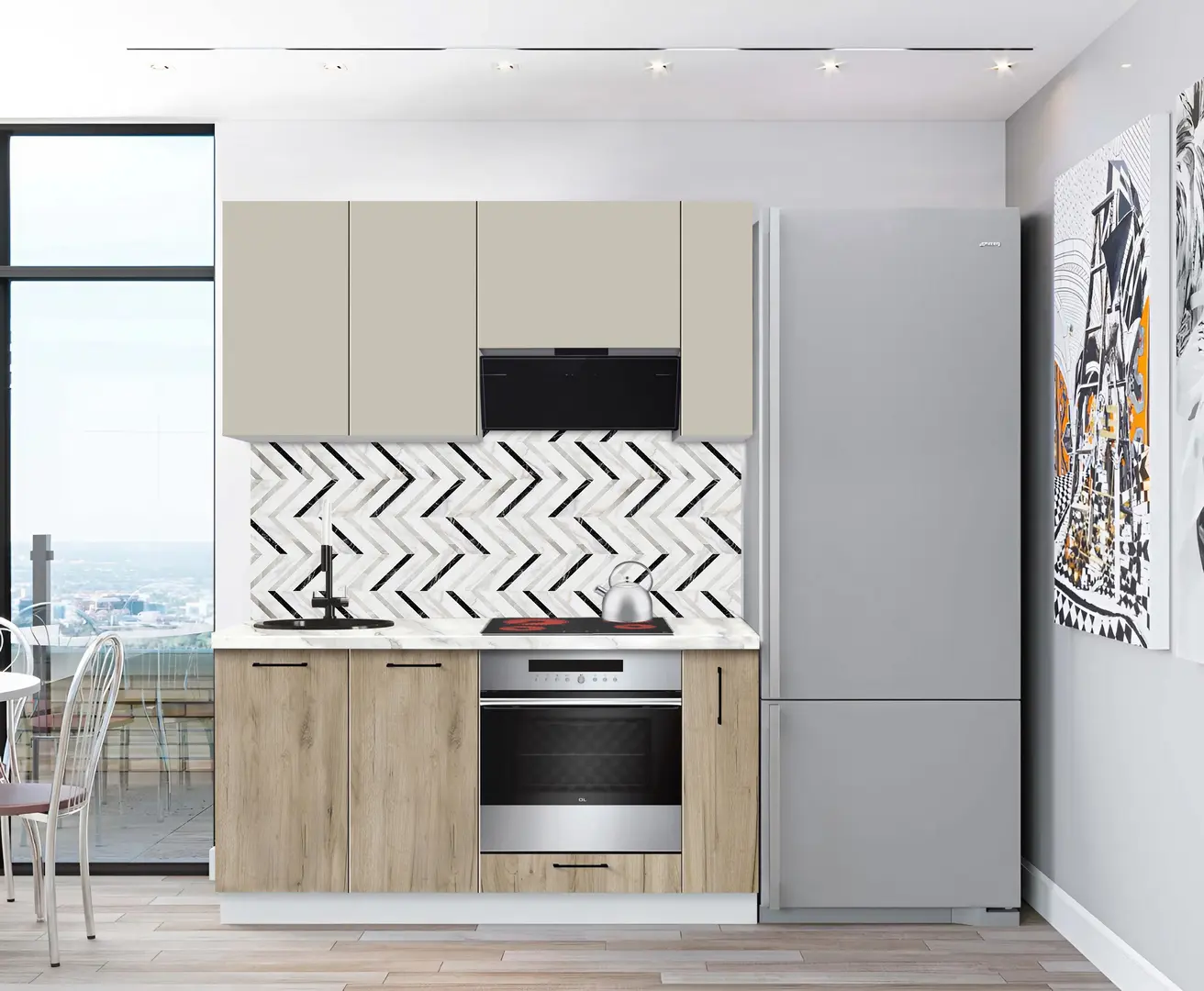 Модульная кухня Modern Bono 4 H68 1.6м