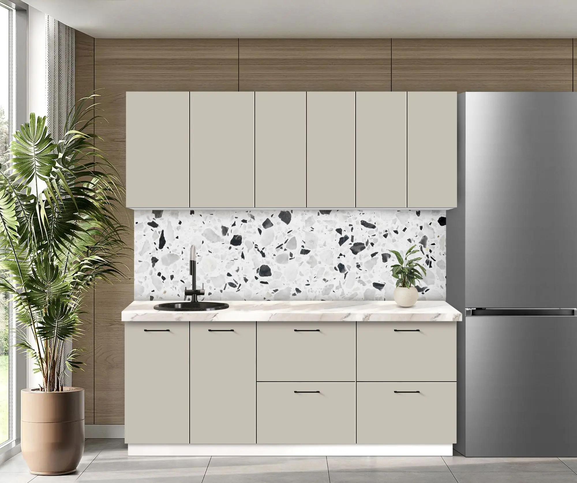 Bucatarie modulara Modern Bono 4 H68 2.0m