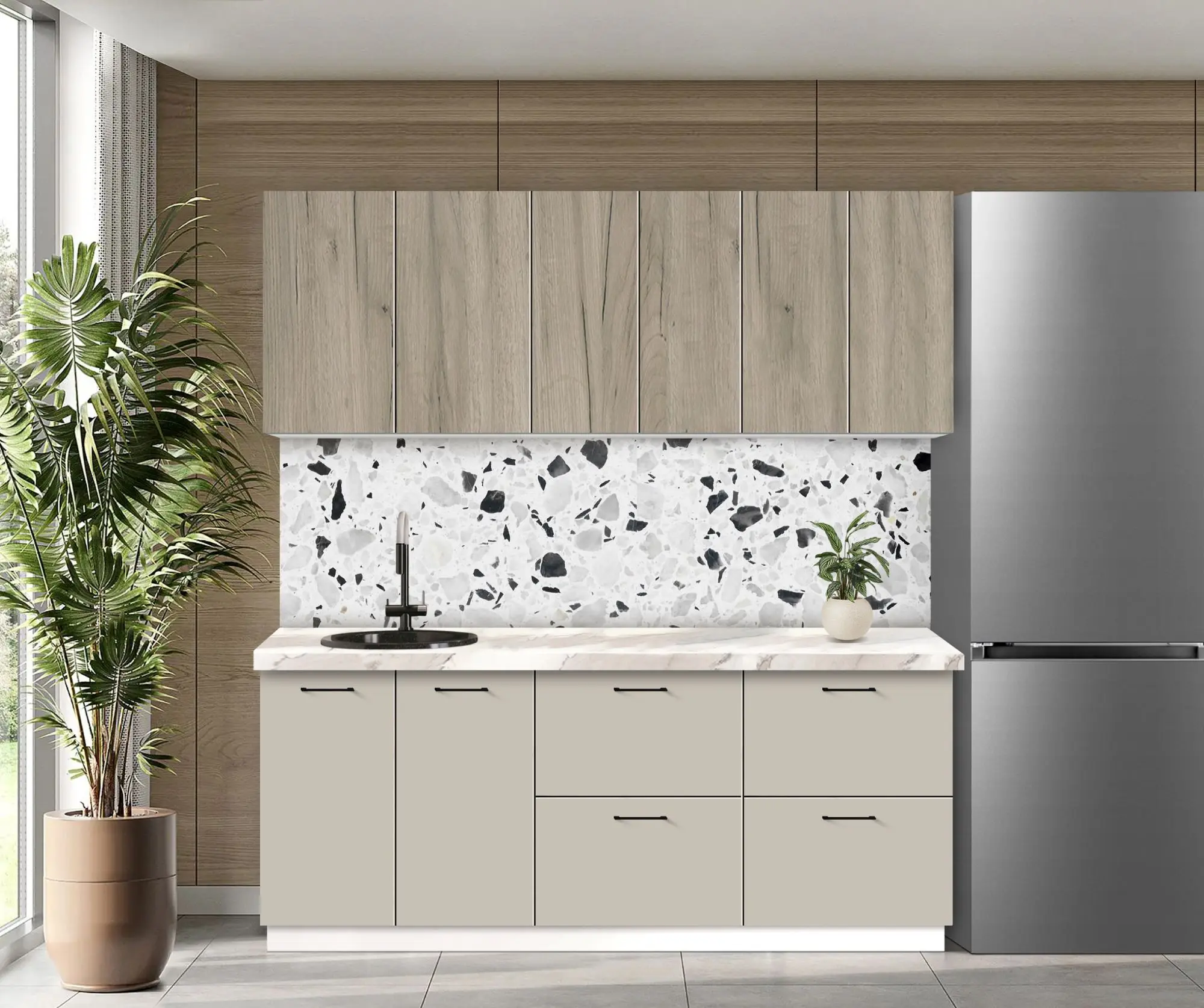 Bucatarie modulara Modern Bono 4 H68 2.0m