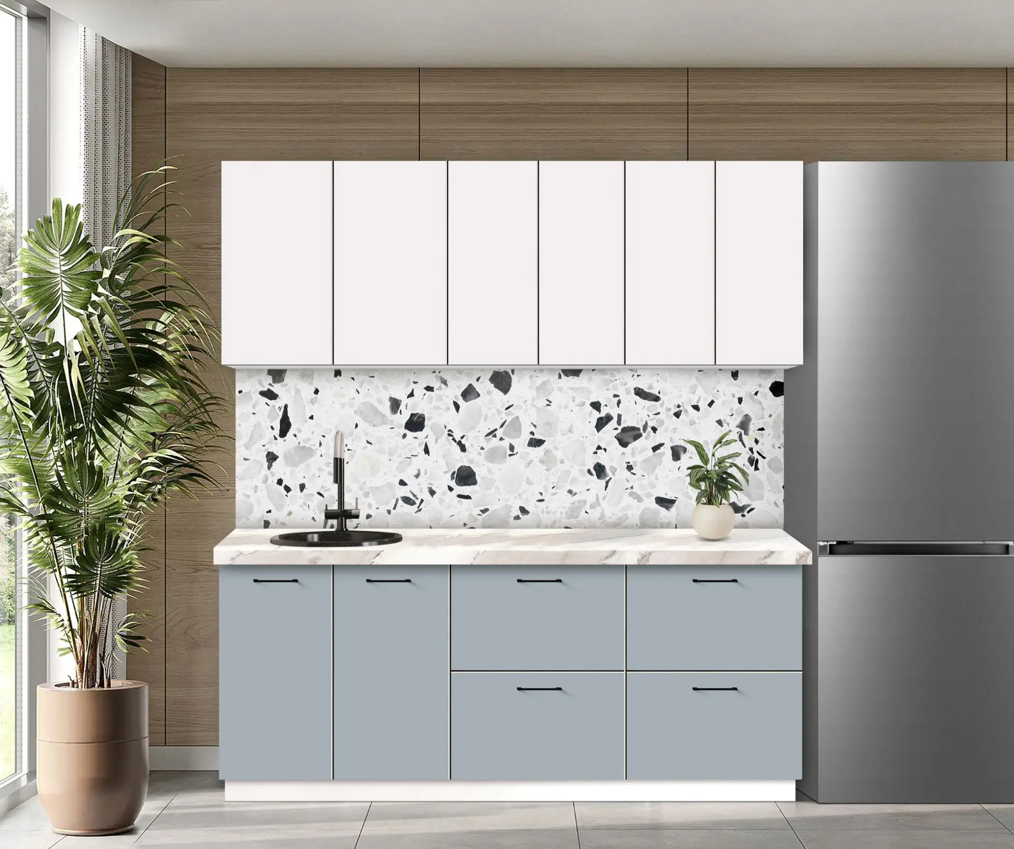 Bucatarie modulara Modern Bono 4 H68 2.0m